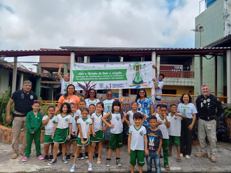 TRT-8 leva às ruas de Belém a Campanha do Círio 2025 pelo combate ao trabalho infantil