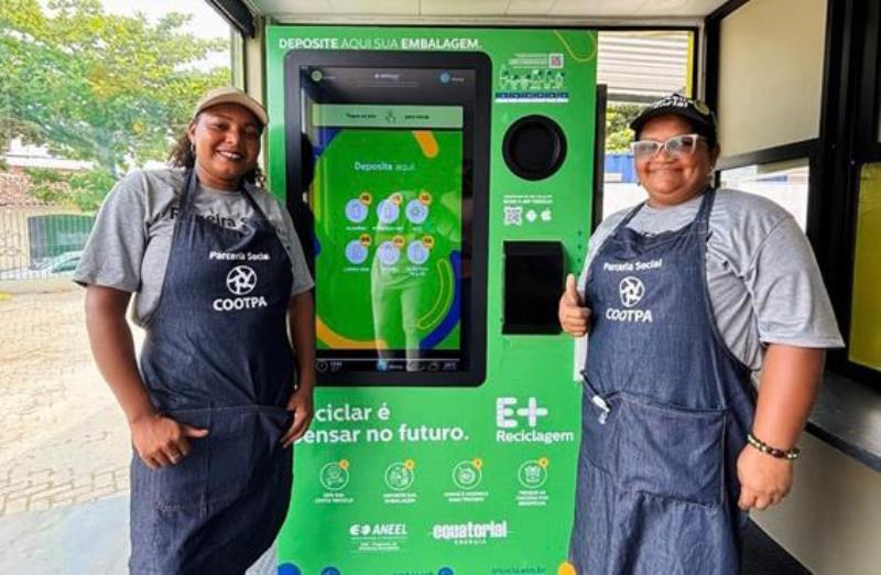 Equipamentos inteligentes de reciclagem geram benefícios e desconto na conta de energia