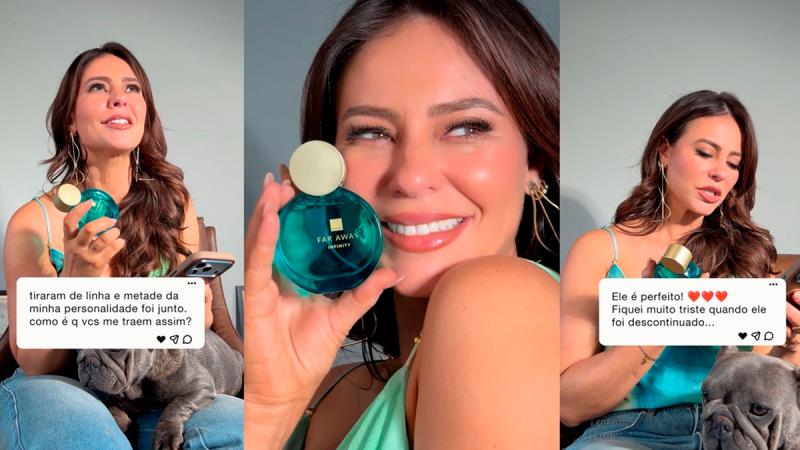 Retorno triunfal! Avon relança Far Away Infinity com endosso de Paolla Oliveira
