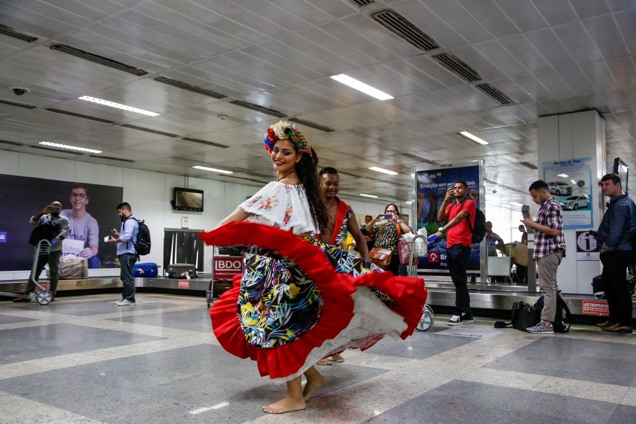 Receptivo da Prefeitura de Belém no Aeroporto acolhe turistas com festa e muita informação