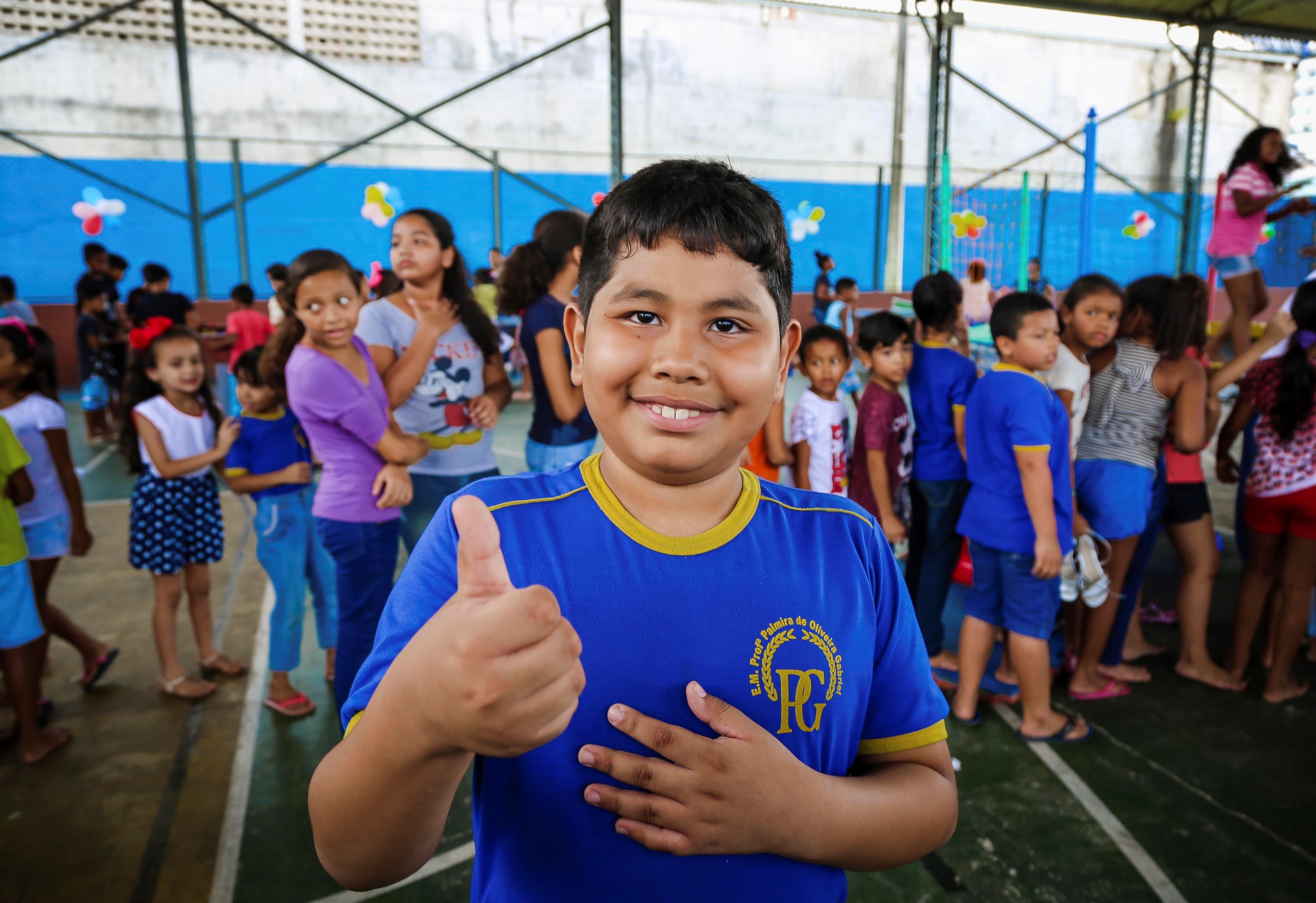 Escola Palmira Gabriel comemora o mês das crianças