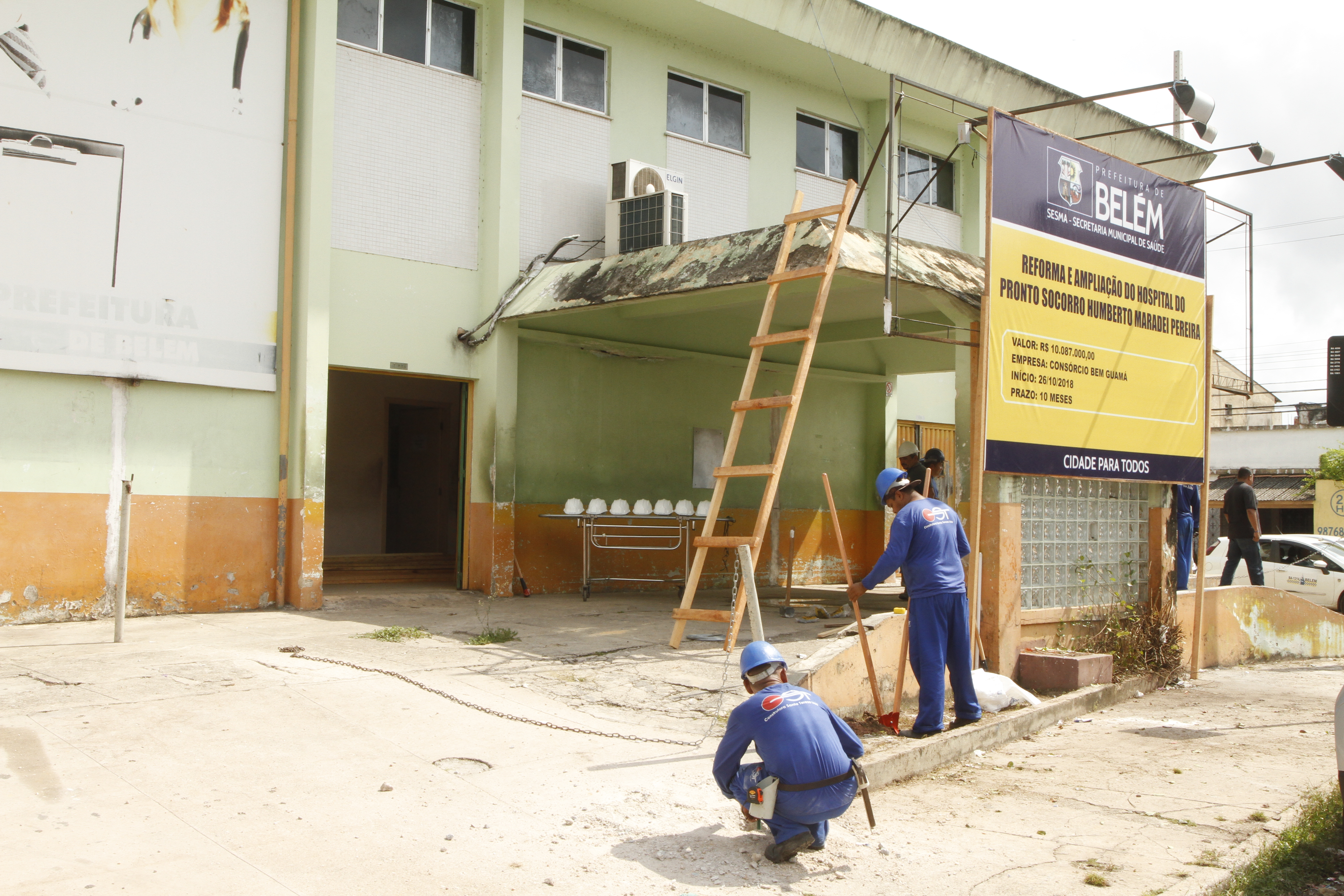Obras de locais de atendimento à saúde estão em ritmo acelerado 