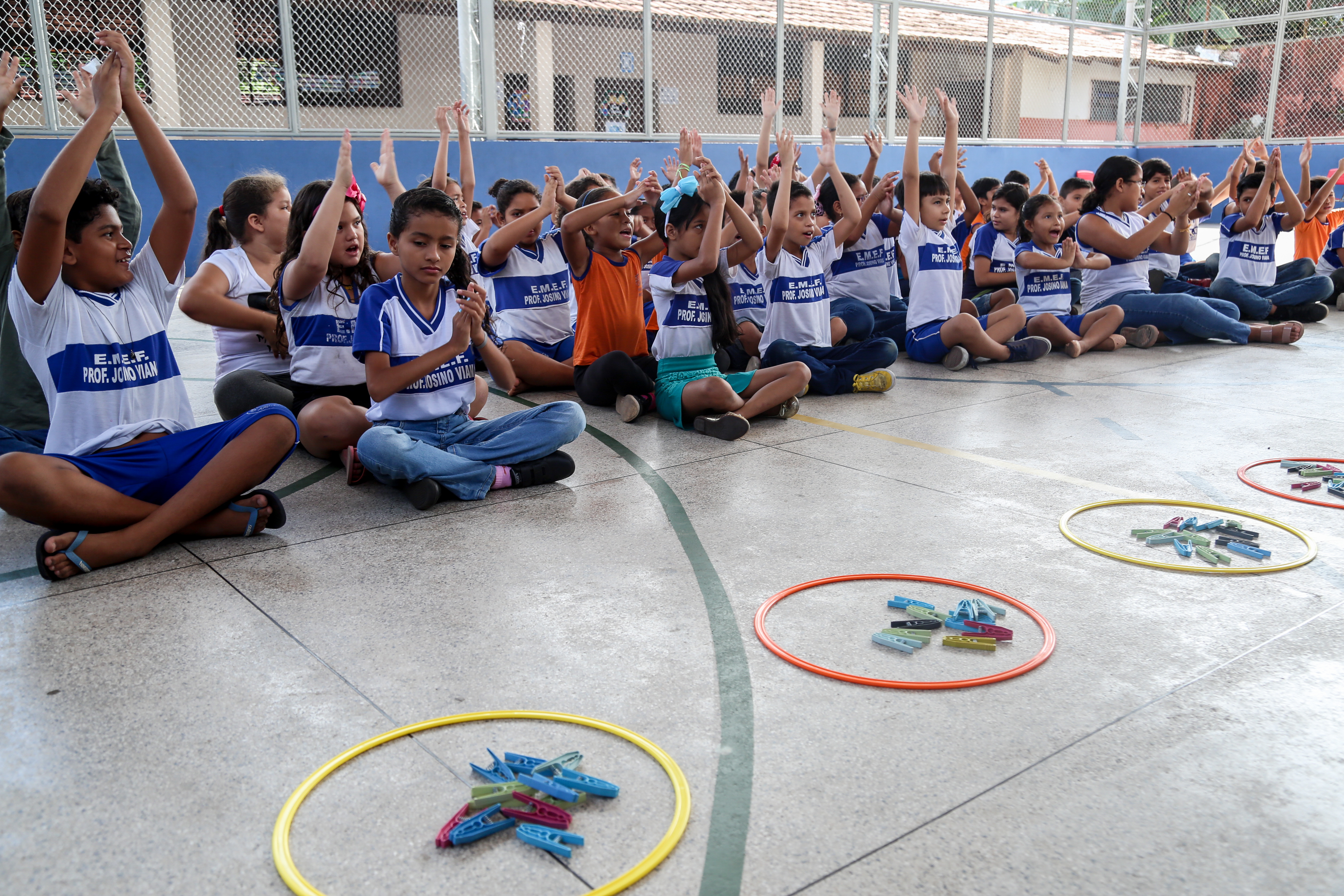 “Teia dos Saberes” combina ensino e recreação na Escola Josino Viana