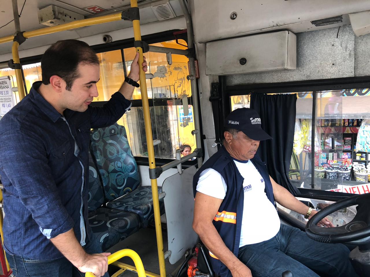 Linhas de ônibus de Outeiro são vistoriadas em operação