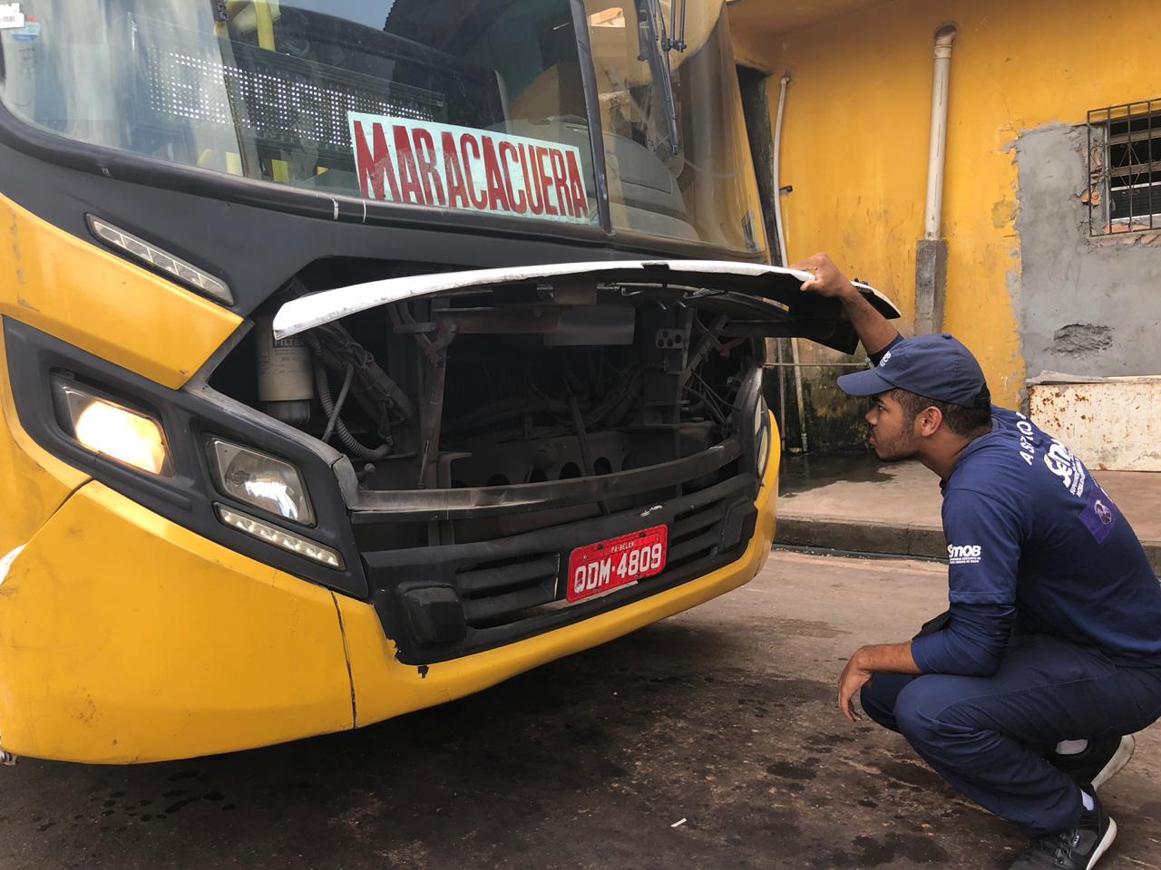 Linhas de ônibus de Outeiro são vistoriadas em operação