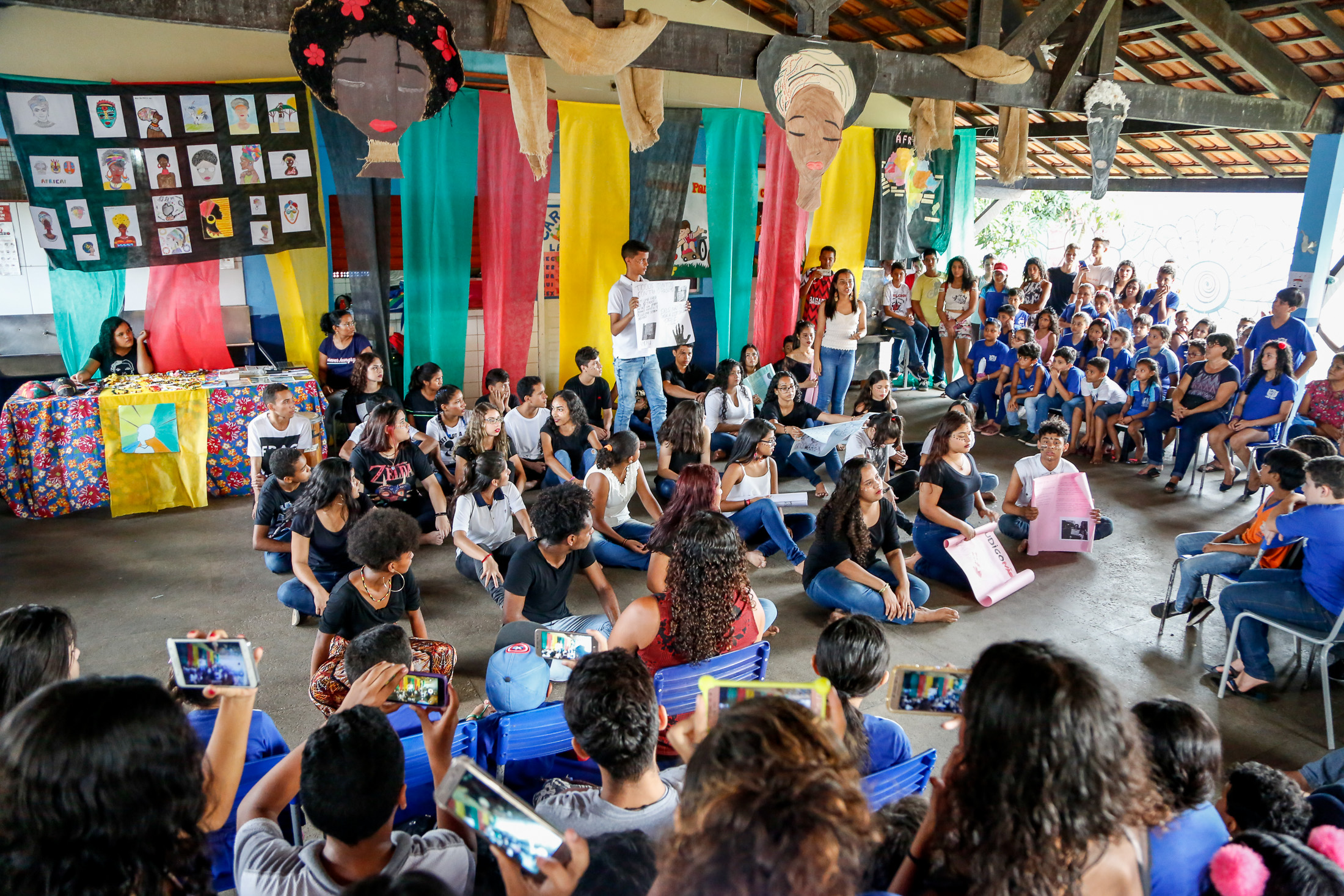 Alunos da escola Palmira Lins de Carvalho celebram o Dia da Consciência Negra 