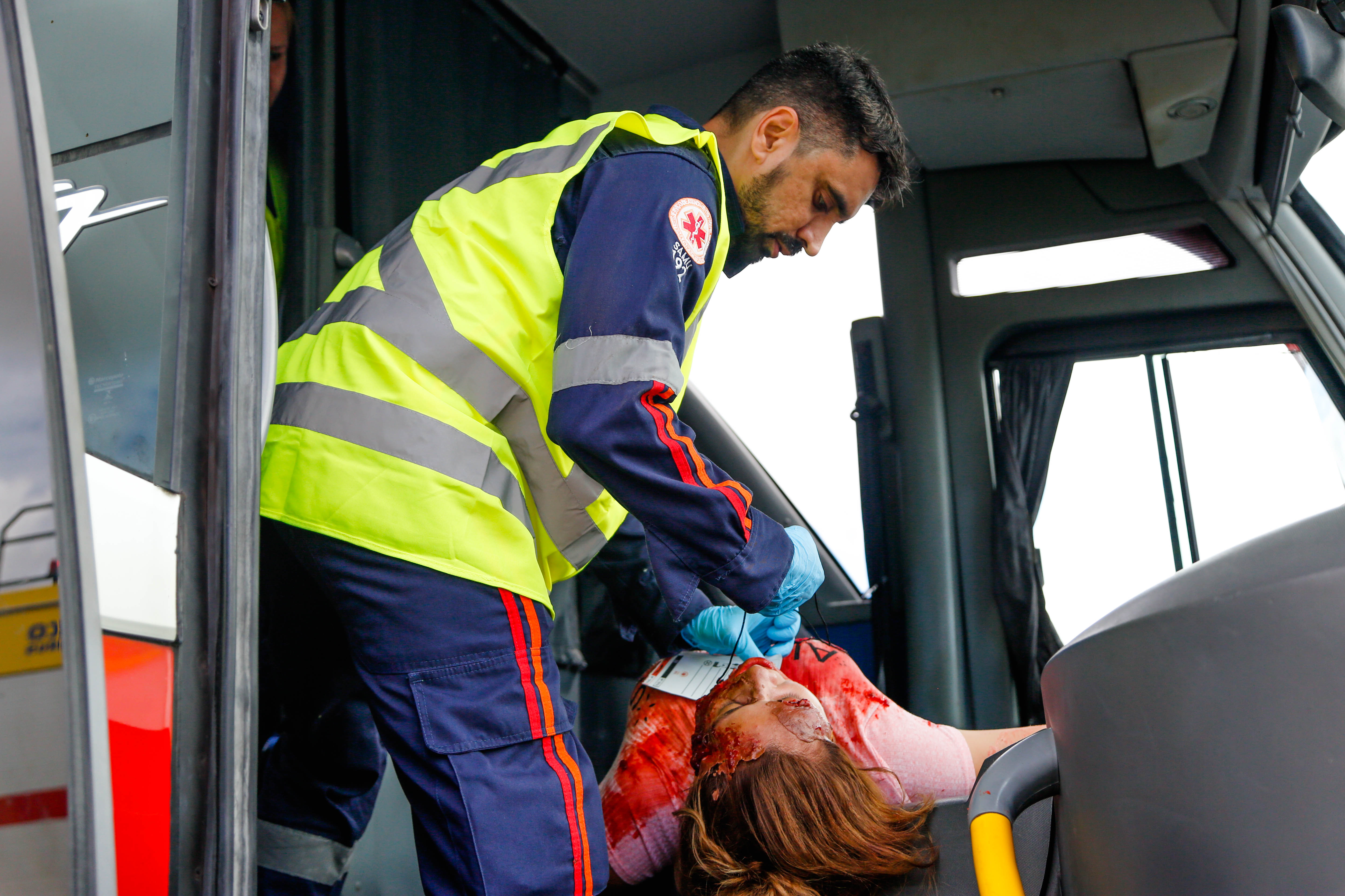 Samu 192 treina equipes para atuação em acidentes com várias vítimas