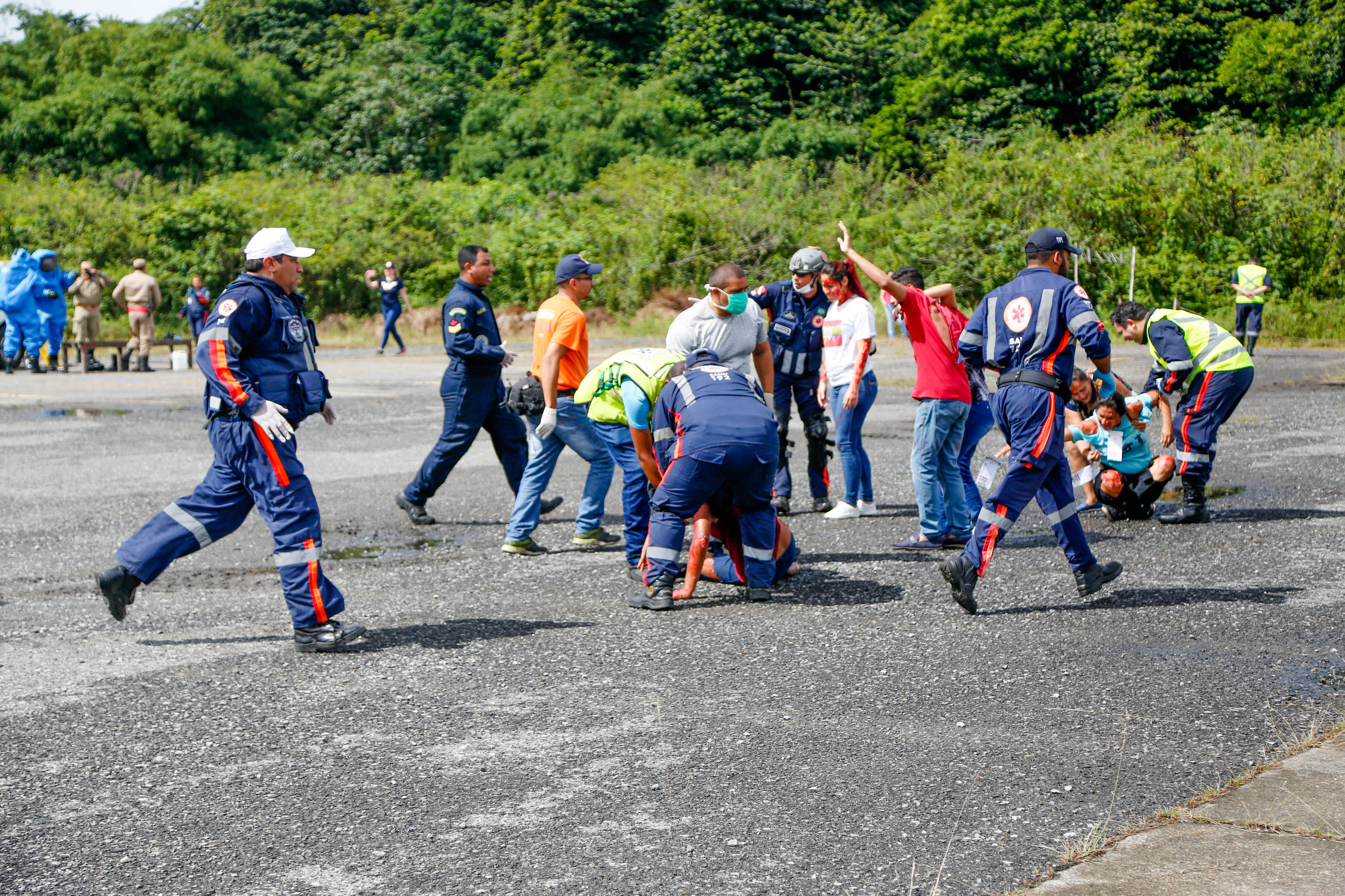 Samu 192 treina equipes para atuação em acidentes com várias vítimas