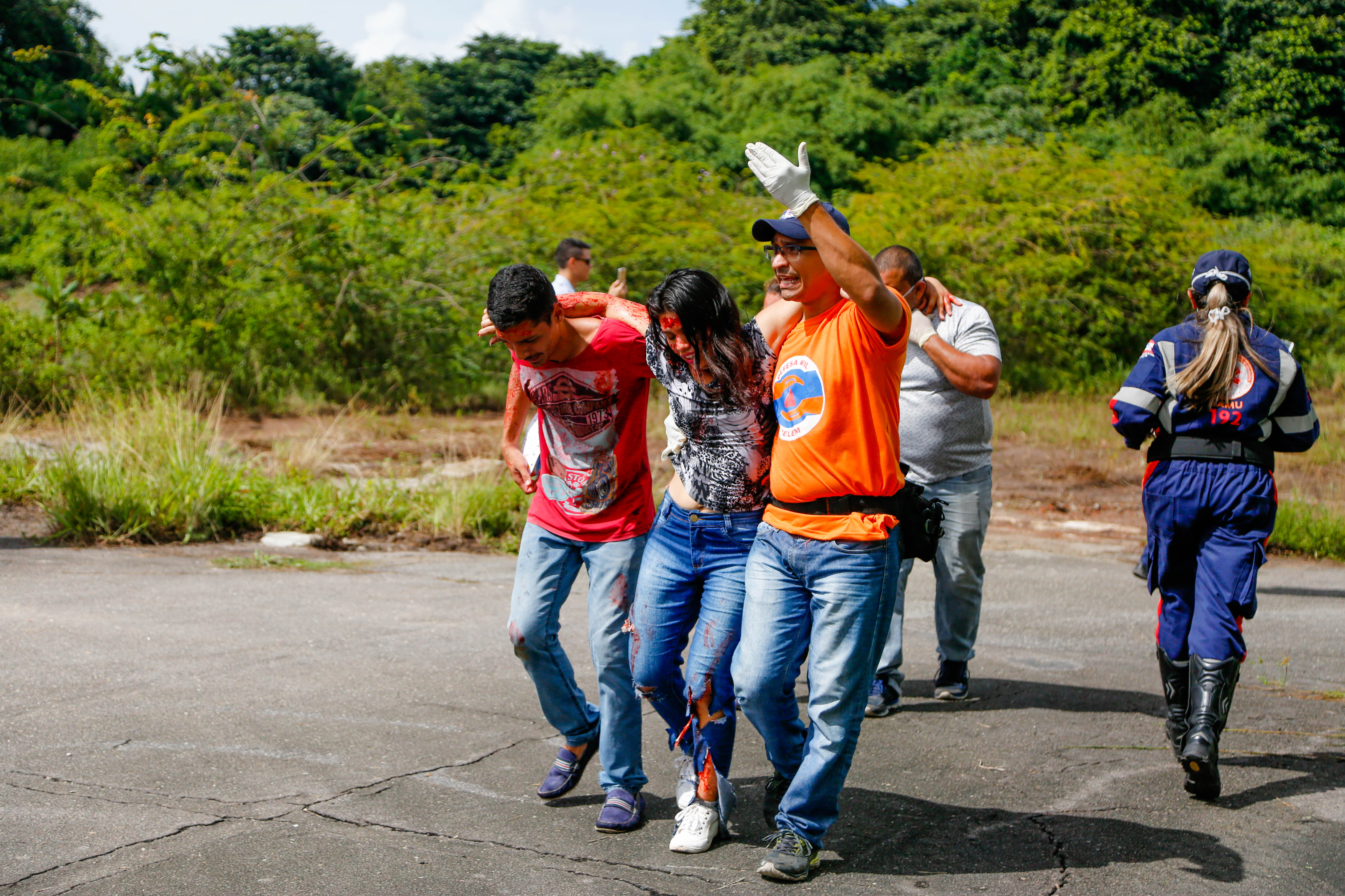 Samu 192 treina equipes para atuação em acidentes com várias vítimas
