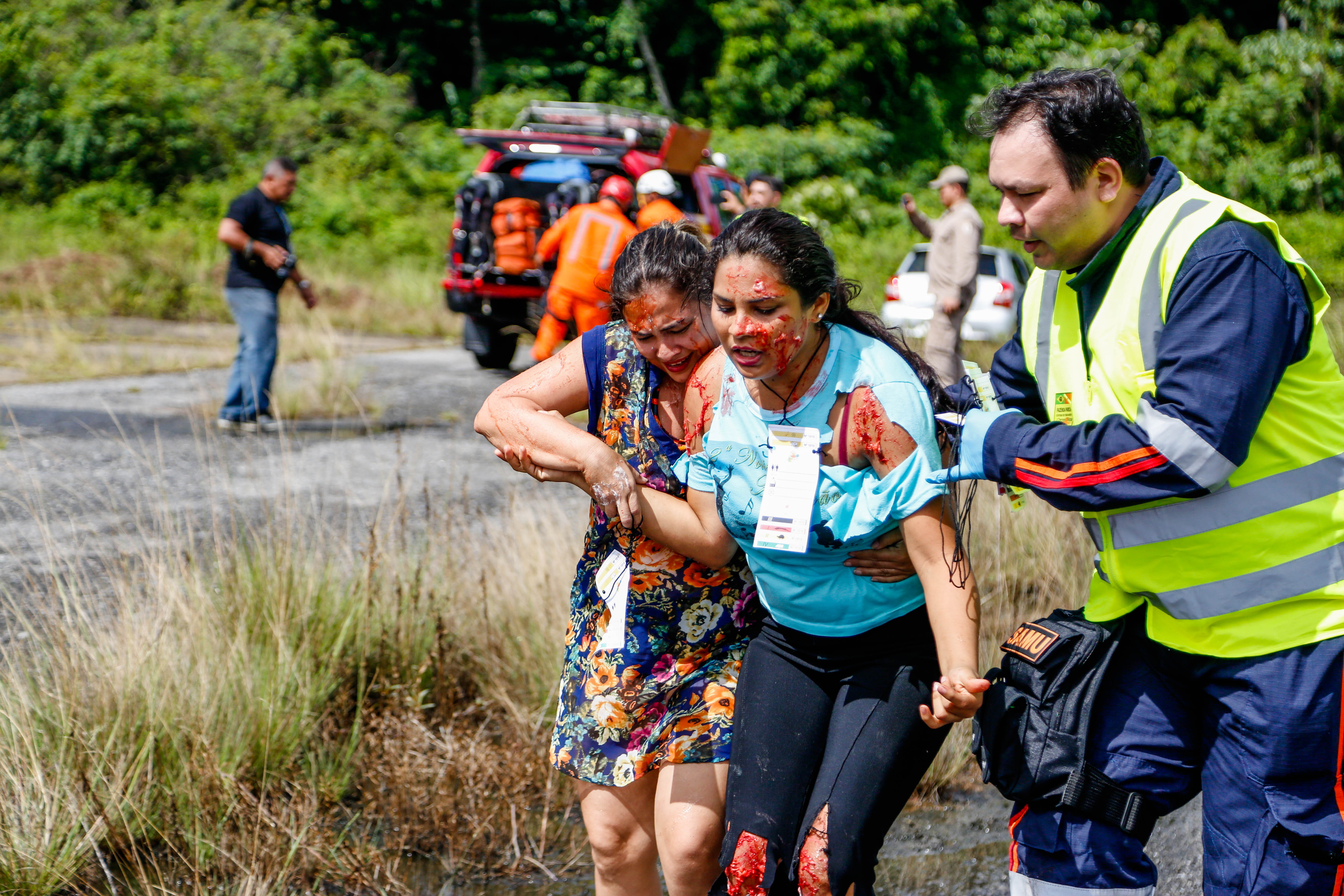 Samu 192 treina equipes para atuação em acidentes com várias vítimas