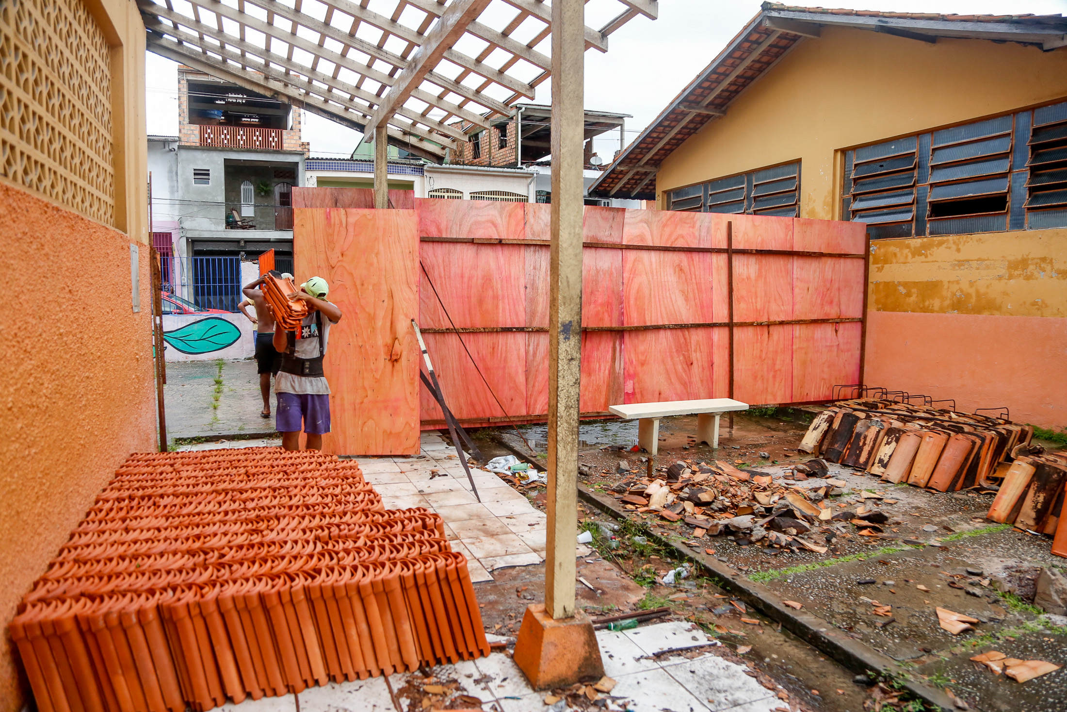 Semec intensifica obras nas escolas da rede municipal durante suspensão das aulas