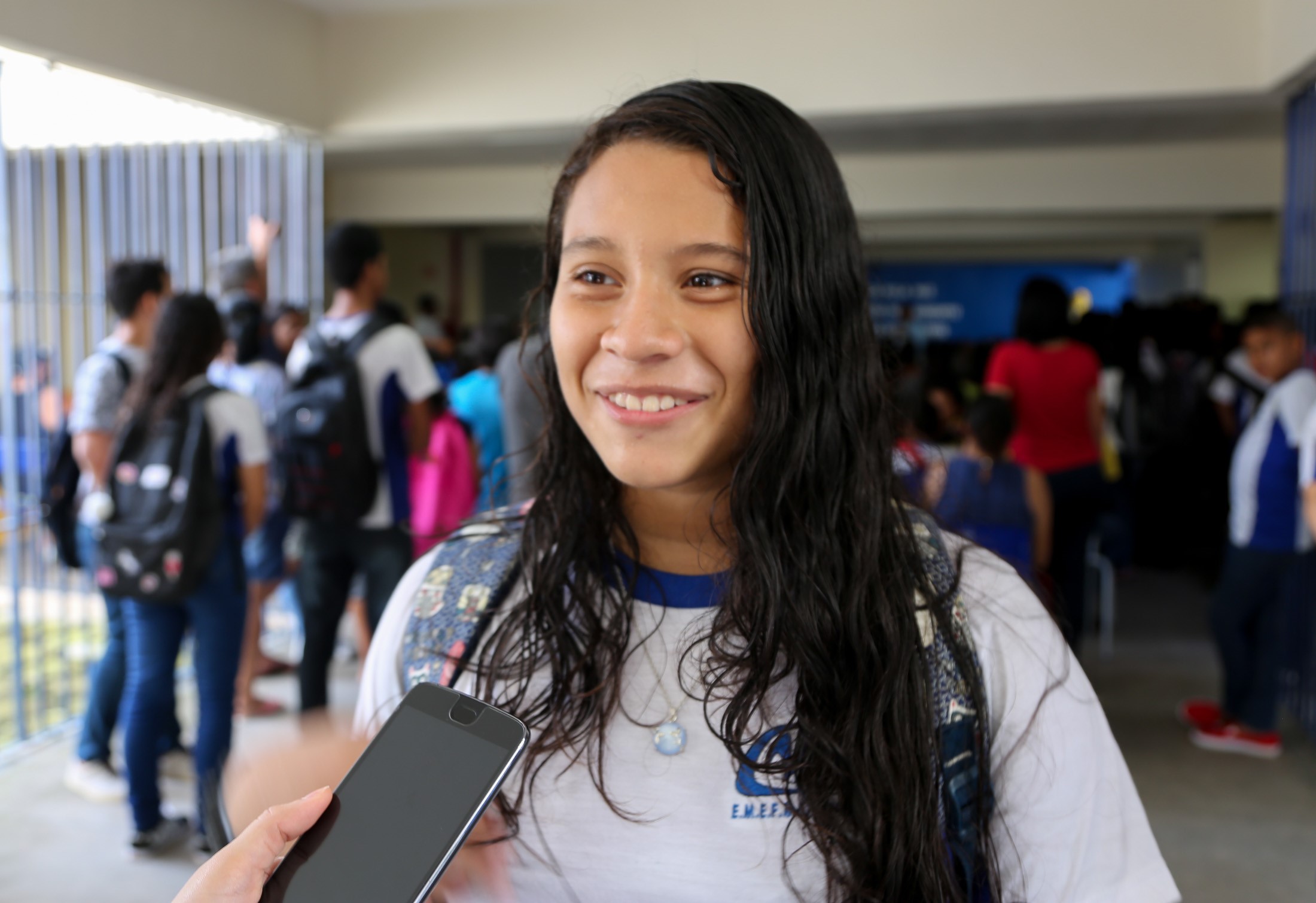 Alunos da rede municipal de ensino retornaram às aulas nesta segunda-feira, 21