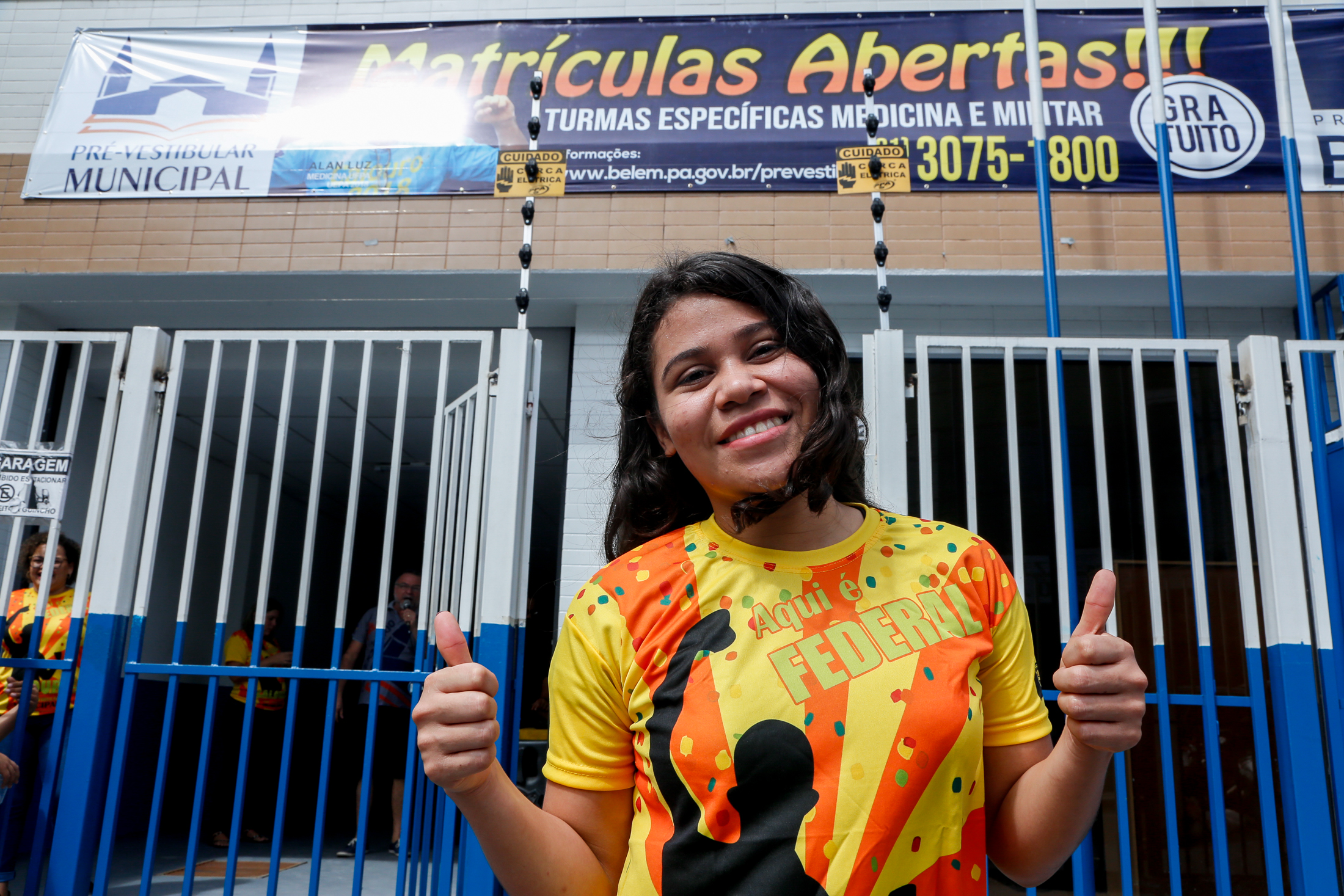 Alunos do Pré-Vestibular Municipal comemoram a aprovação na Universidade do Estado do Pará
