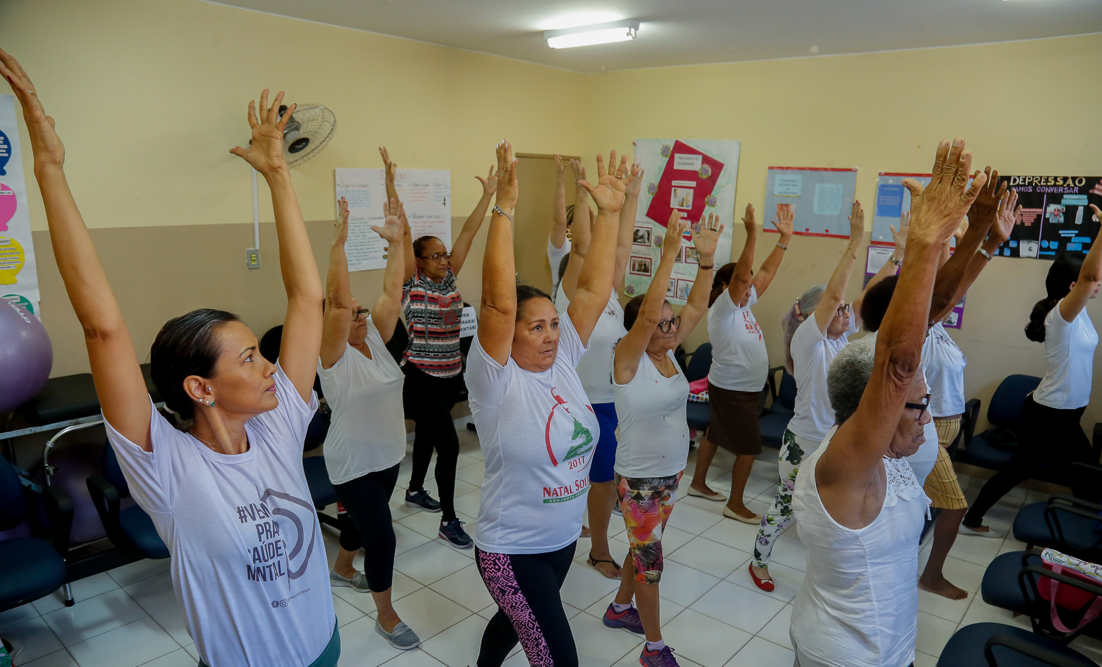 Ioga para idosos marca nesta terça, 29, a campanha “Janeiro Branco” na UMS da Providência