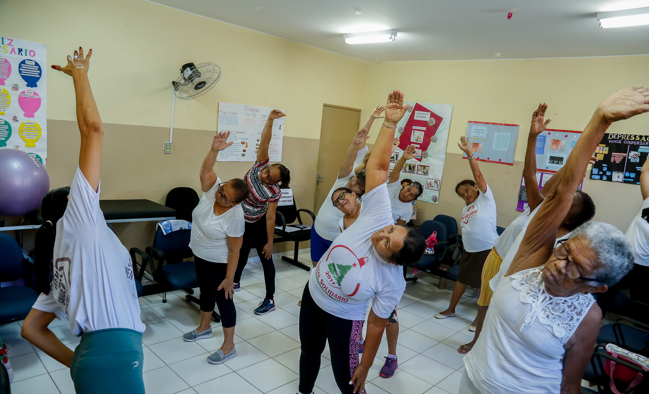 Ioga para idosos marca nesta terça, 29, a campanha “Janeiro Branco” na UMS da Providência