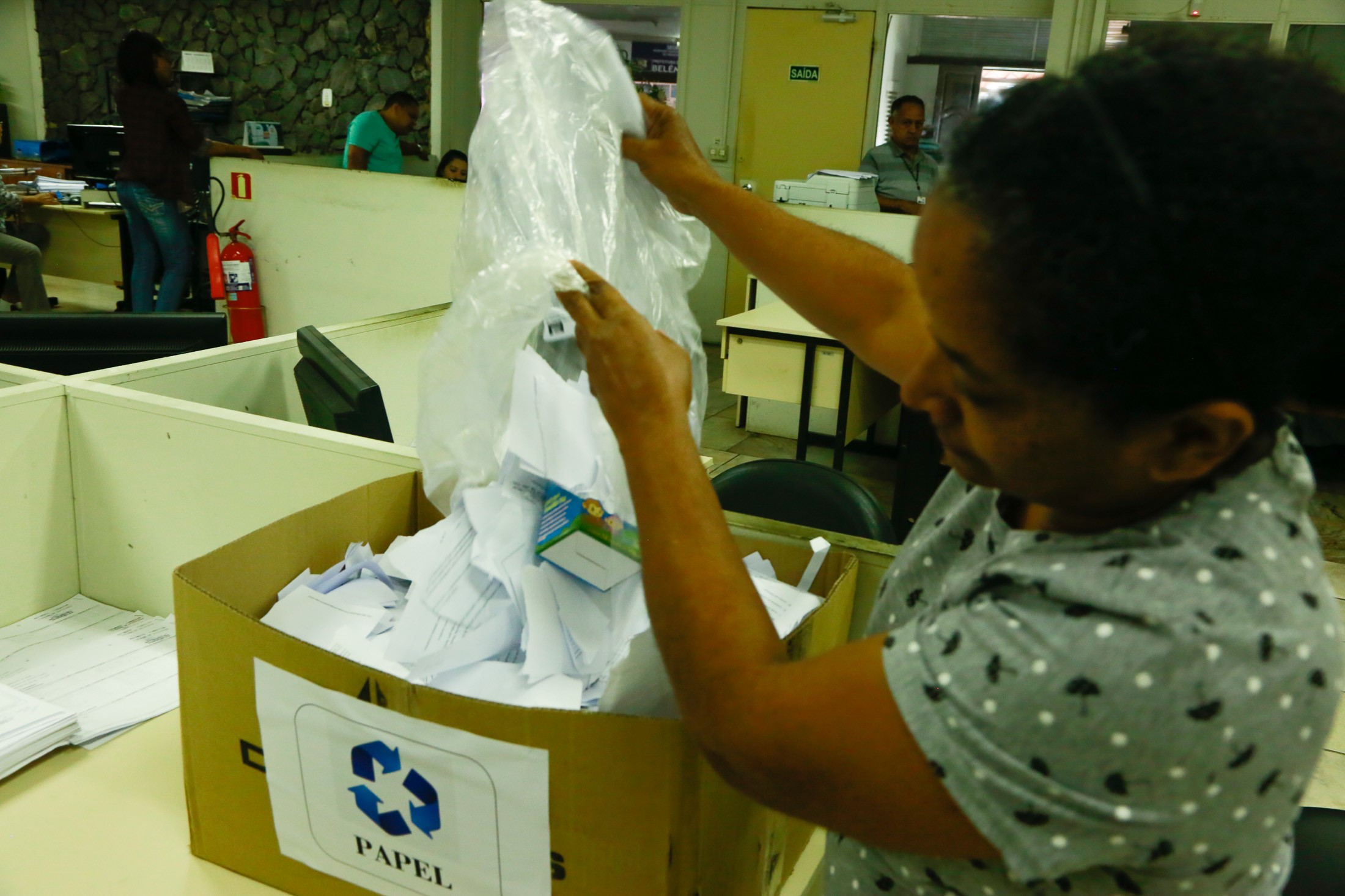 Secretarias municipais separam o lixo e dão exemplo de cuidado com o meio ambiente