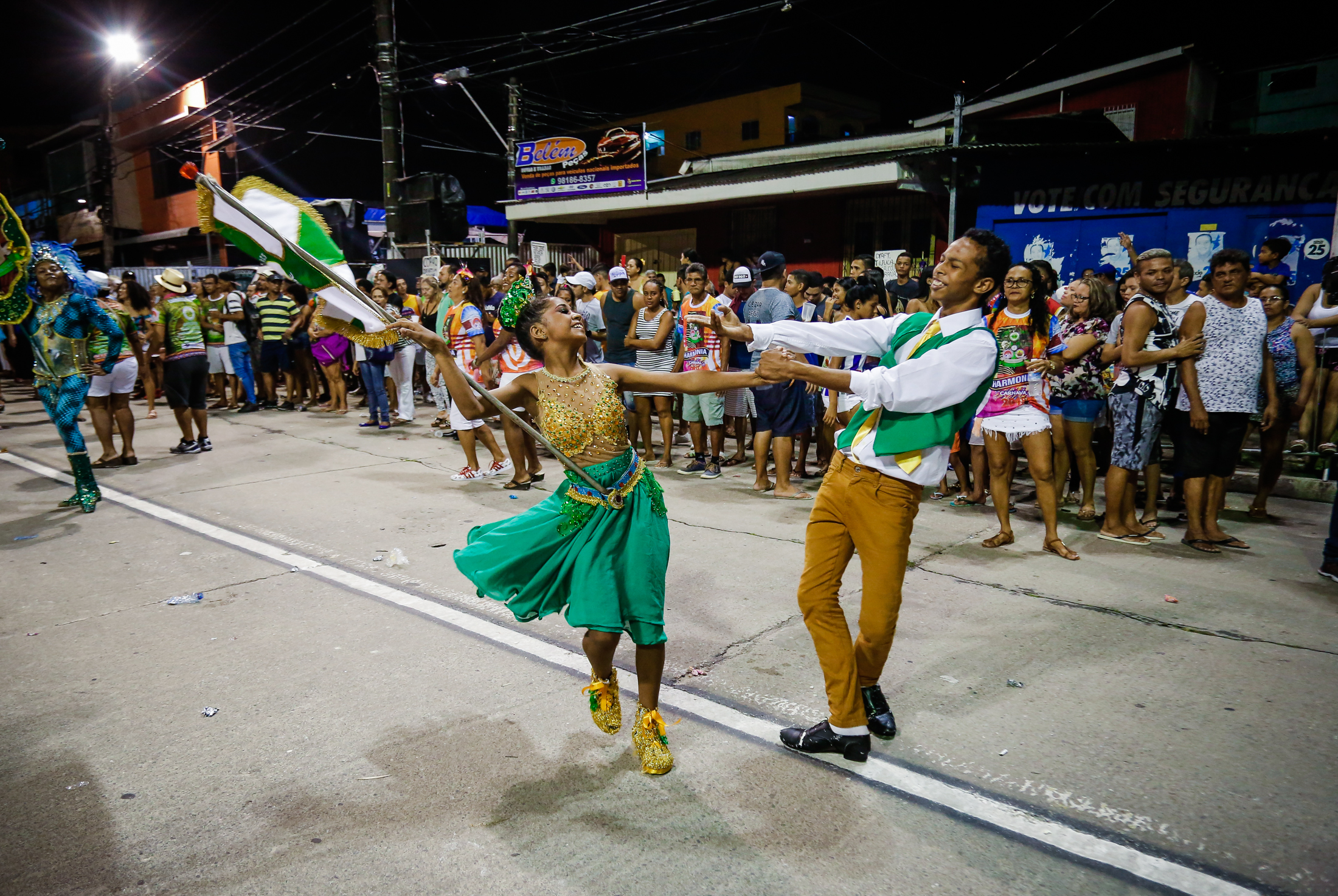 Primeiro dia de ensaio técnico das escolas de samba de Belém lota a Aldeia Amazônica