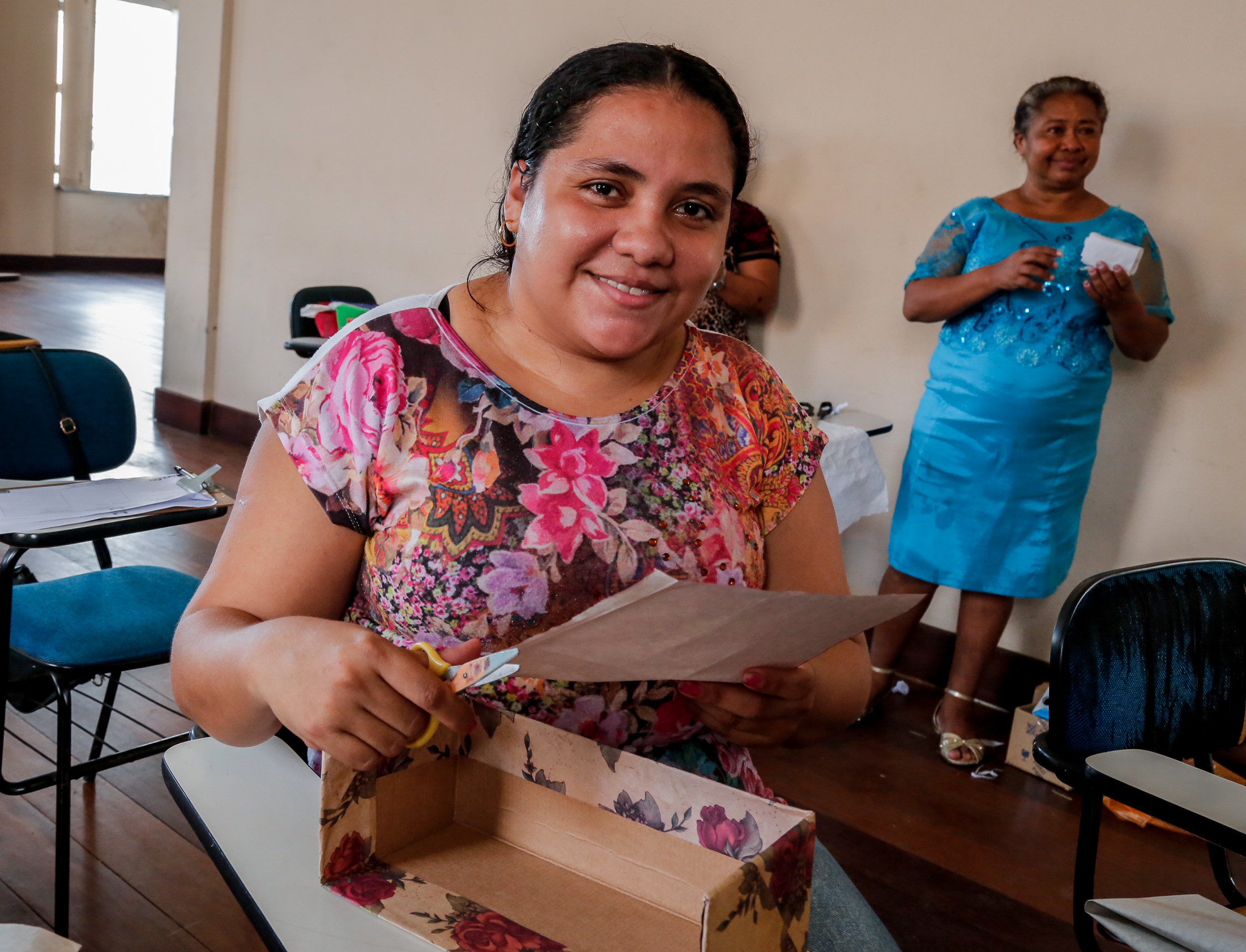 Empreendimento feminino faz parte do encerramento das oficinas de artesanato da Combel 