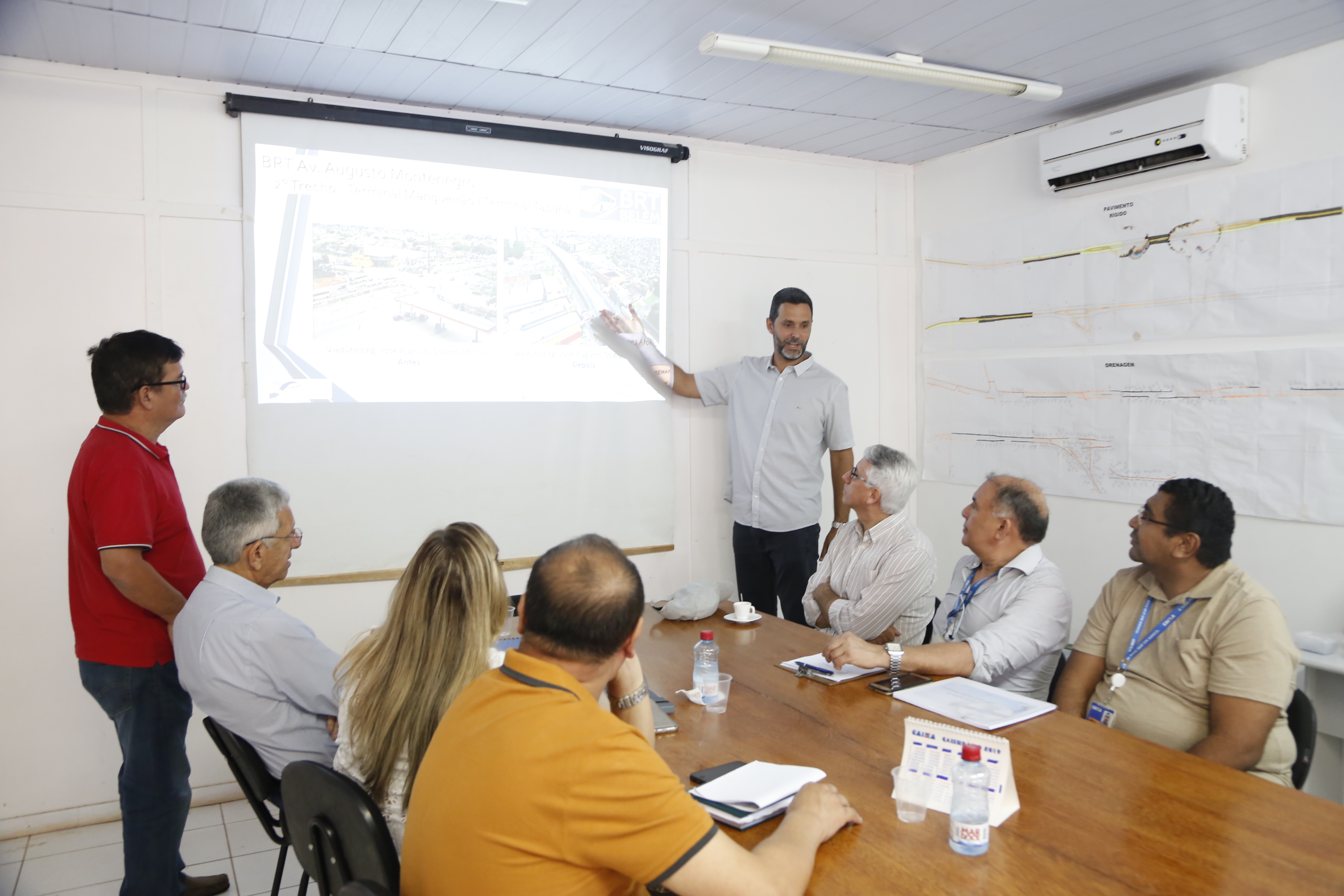 Comitê Gestor do FGTS visita andamento das obras do BRT na Augusto Montenegro