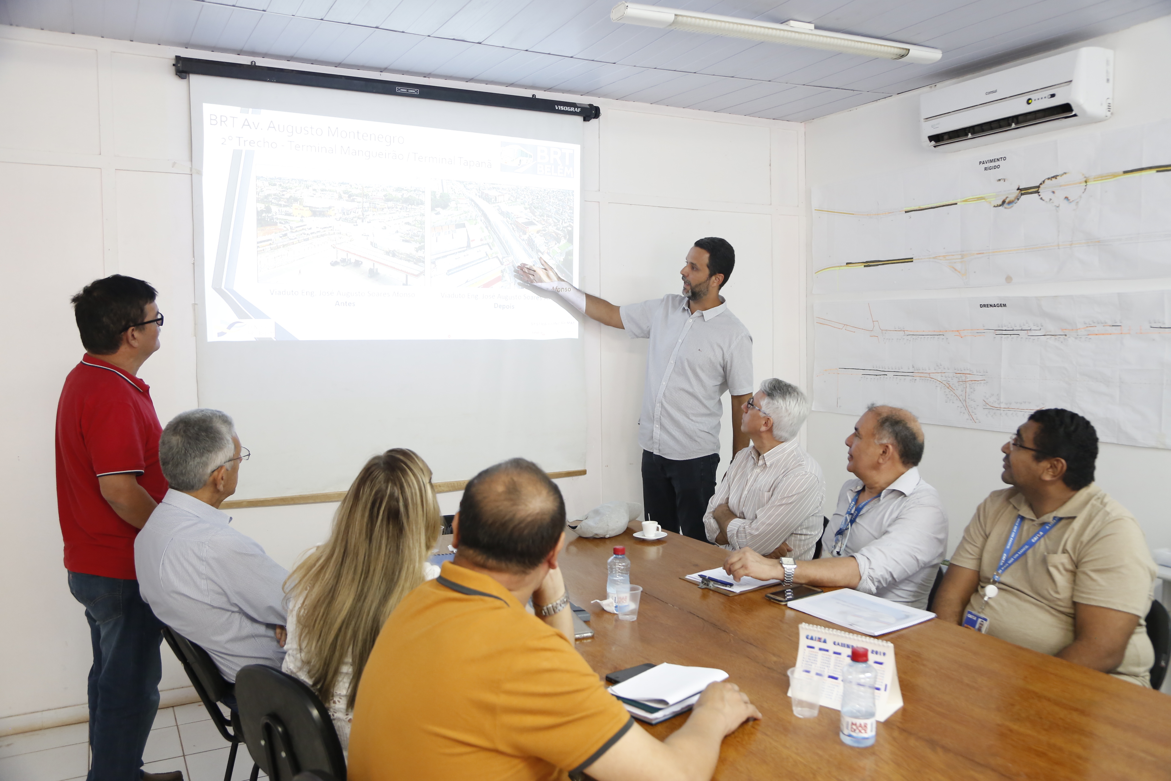 Comitê Gestor do FGTS visita andamento das obras do BRT na Augusto Montenegro