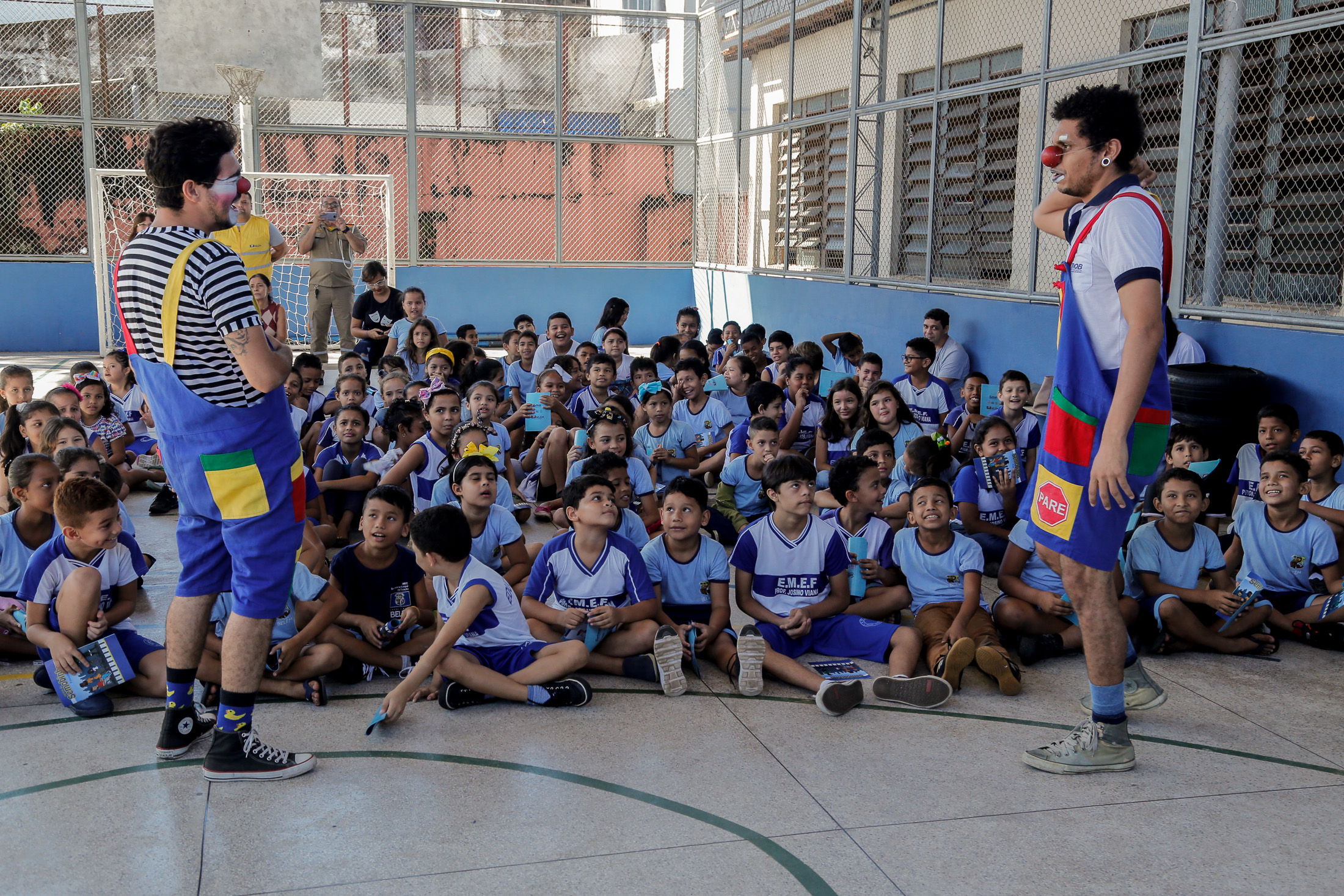 Escola Municipal Josino Viana recebe ações do Movimento Maio Amarelo