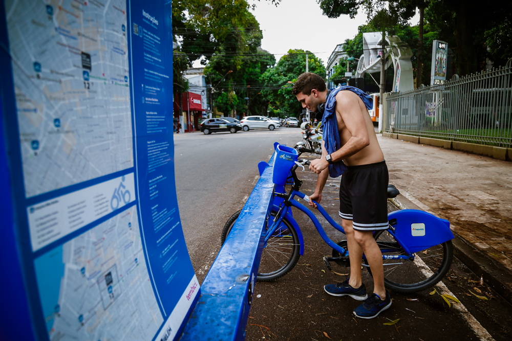Com quatro novos pontos, "Bike Belém" registra aumento no número de viagens