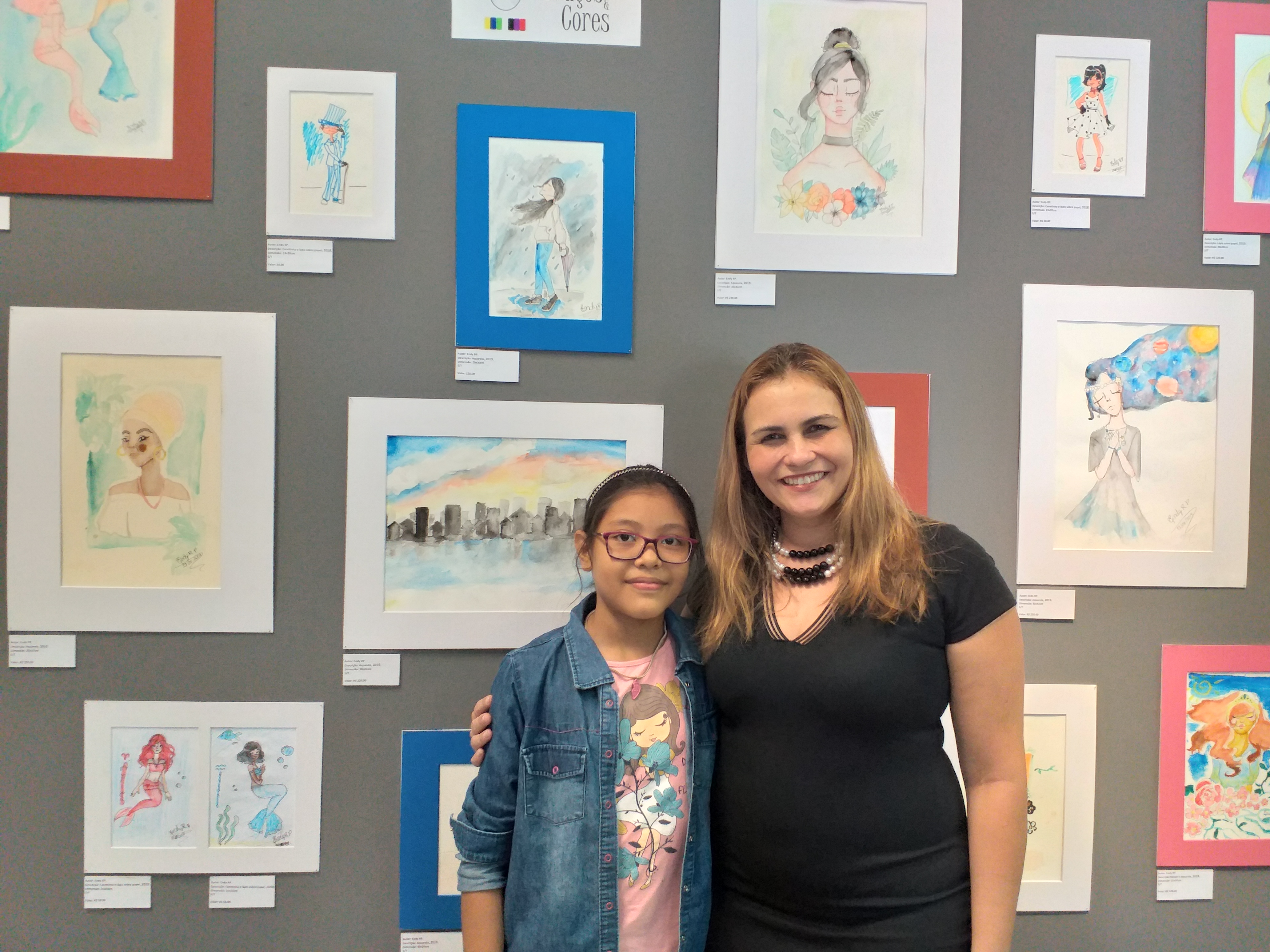 Aluna da Escola Ruy da Silveira Brito realiza exposição artística no TCE-PA