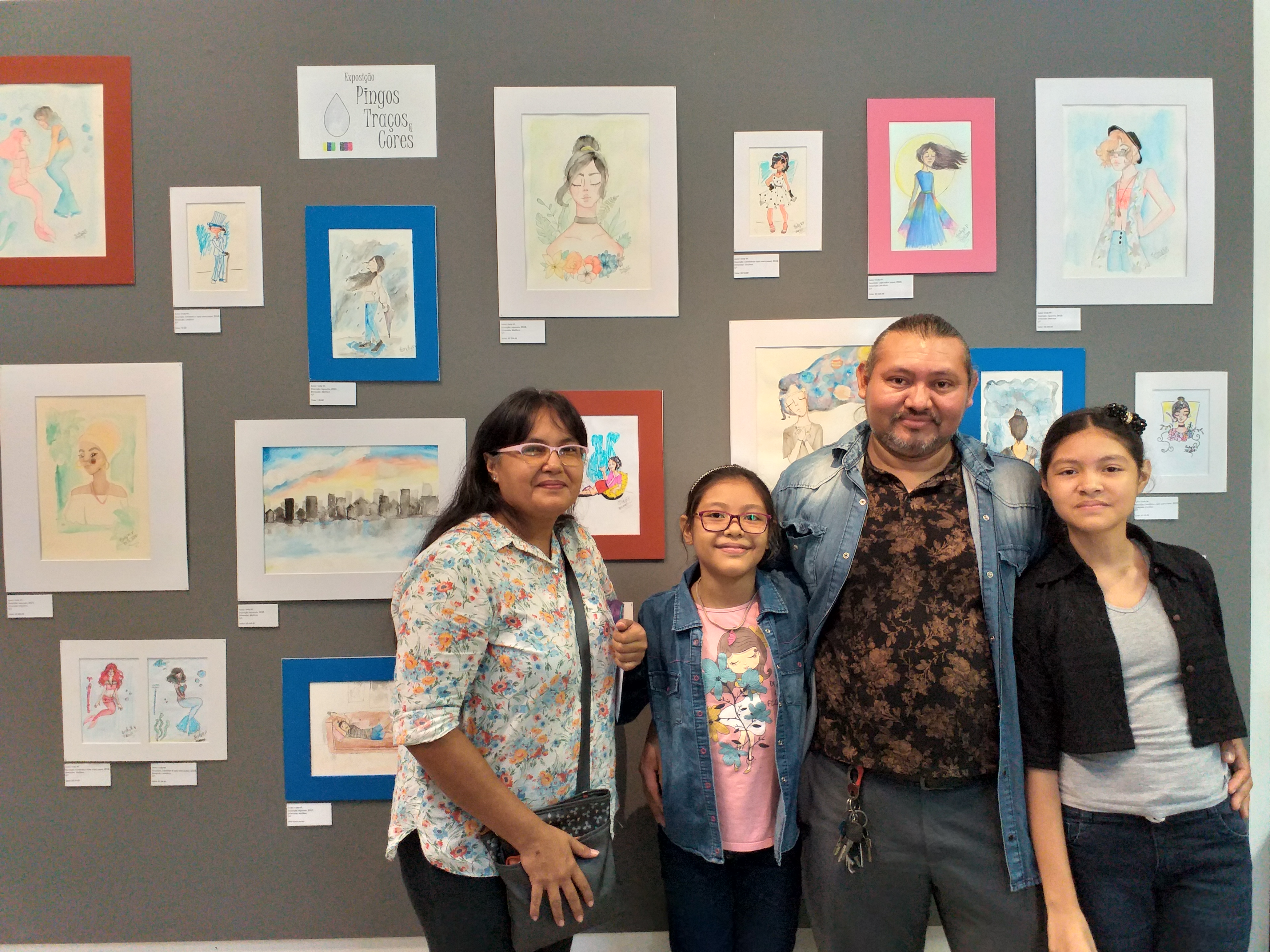 Aluna da Escola Ruy da Silveira Brito realiza exposição artística no TCE-PA