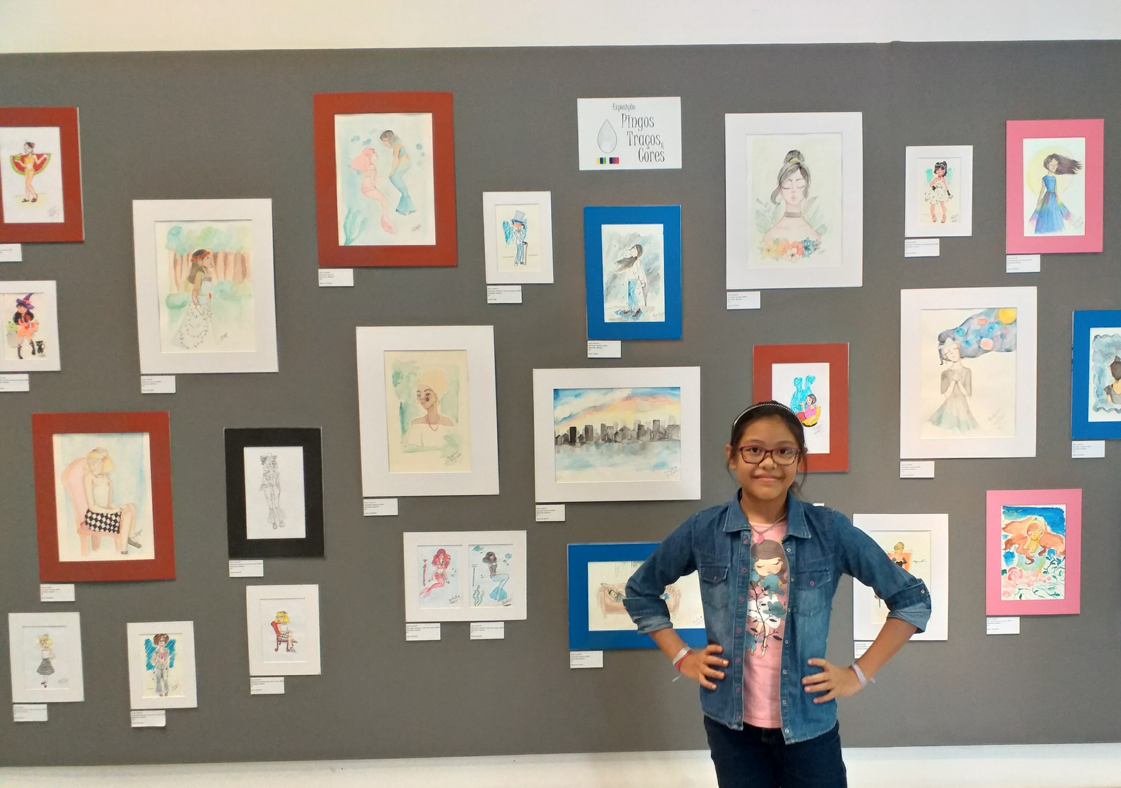 Aluna da Escola Ruy da Silveira Brito realiza exposição artística no TCE-PA