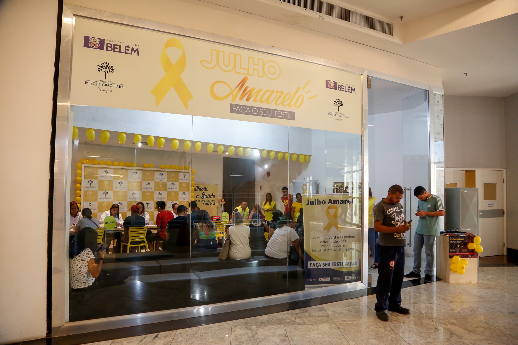 Ação da campanha Julho Amarelo leva serviços de saúde à população