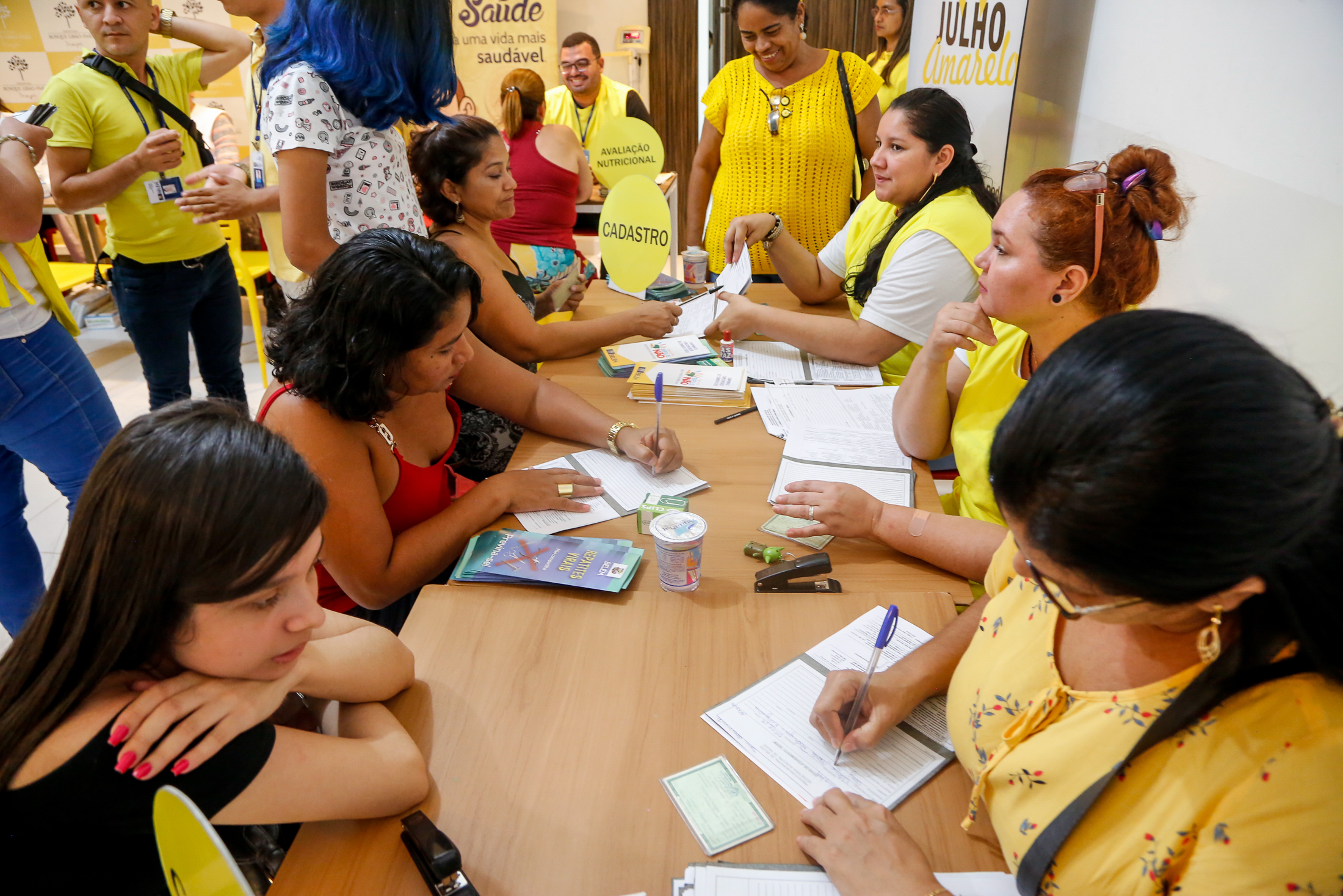 Ação da campanha Julho Amarelo leva serviços de saúde à população