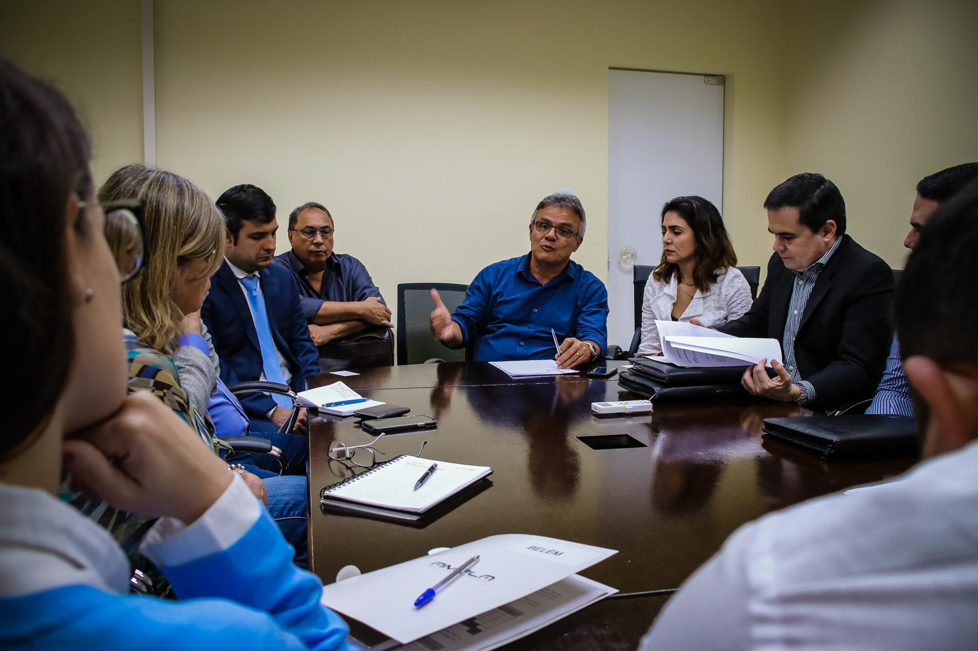 Reunião de trabalho discute a elaboração do Plano Municipal de Saneamento Básico