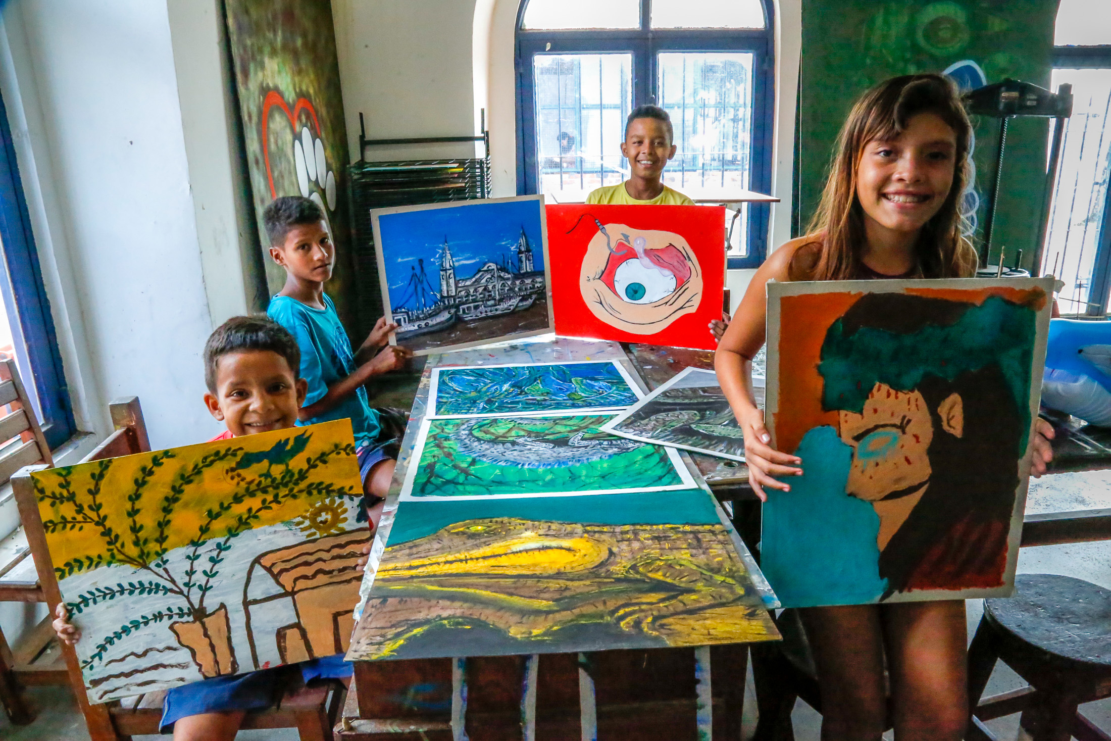 Comunidade da Vila da Barca recebe oficinas patrocinadas pela Fumbel 