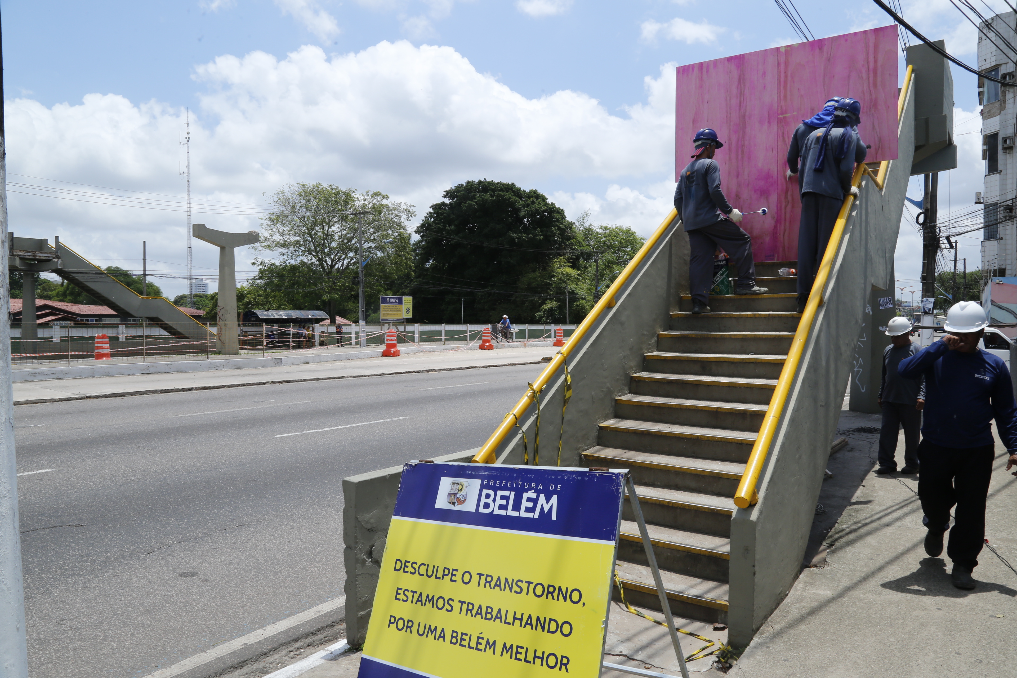 Prefeitura de Belém avalia estrutura da passarela da Almirante Barroso