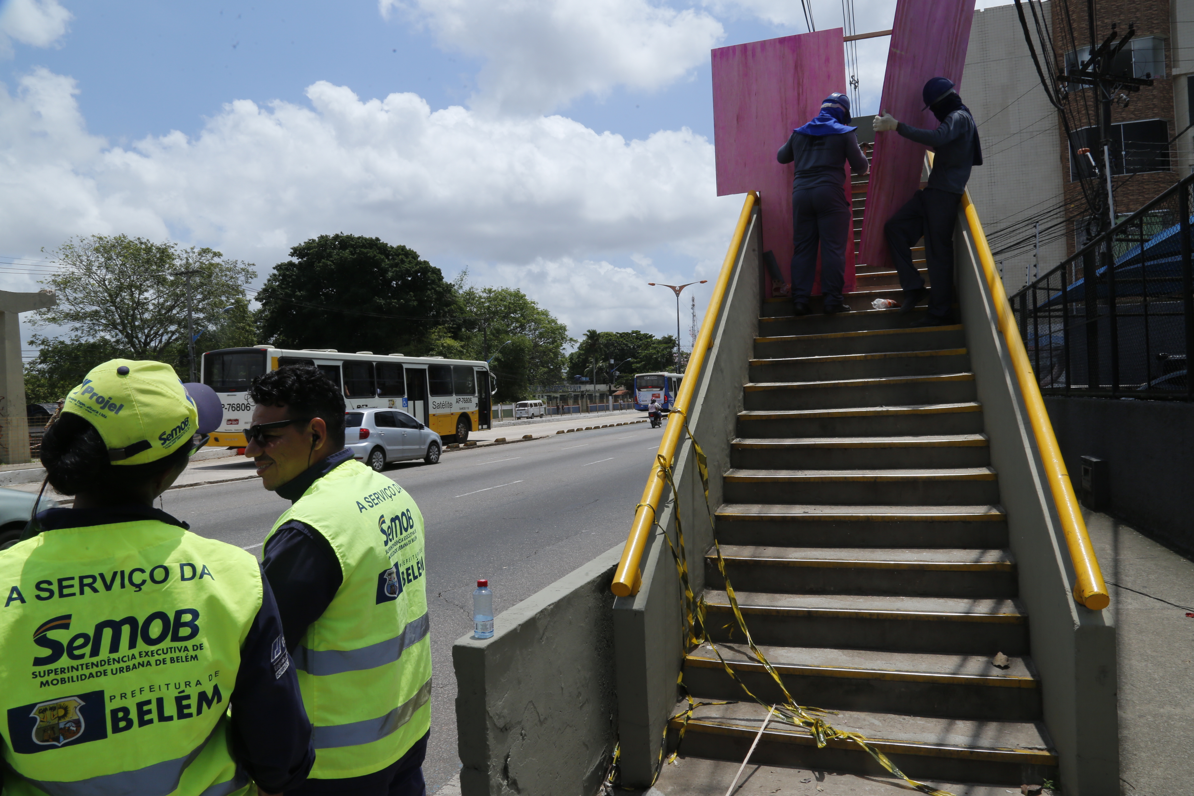 Prefeitura de Belém avalia estrutura da passarela da Almirante Barroso