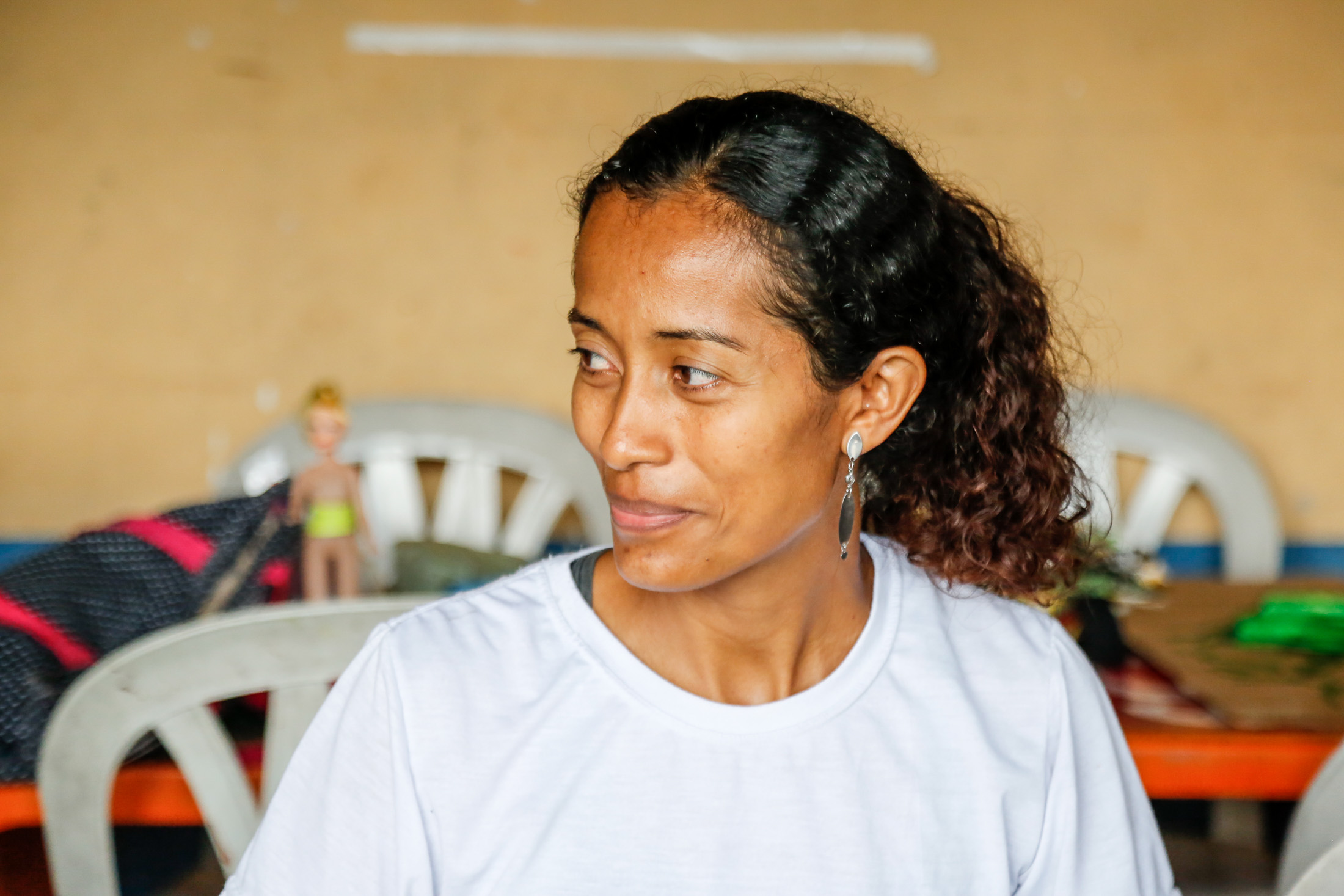 Famílias atendidas pelo CRAS Tapanã participam de curso de artesanato