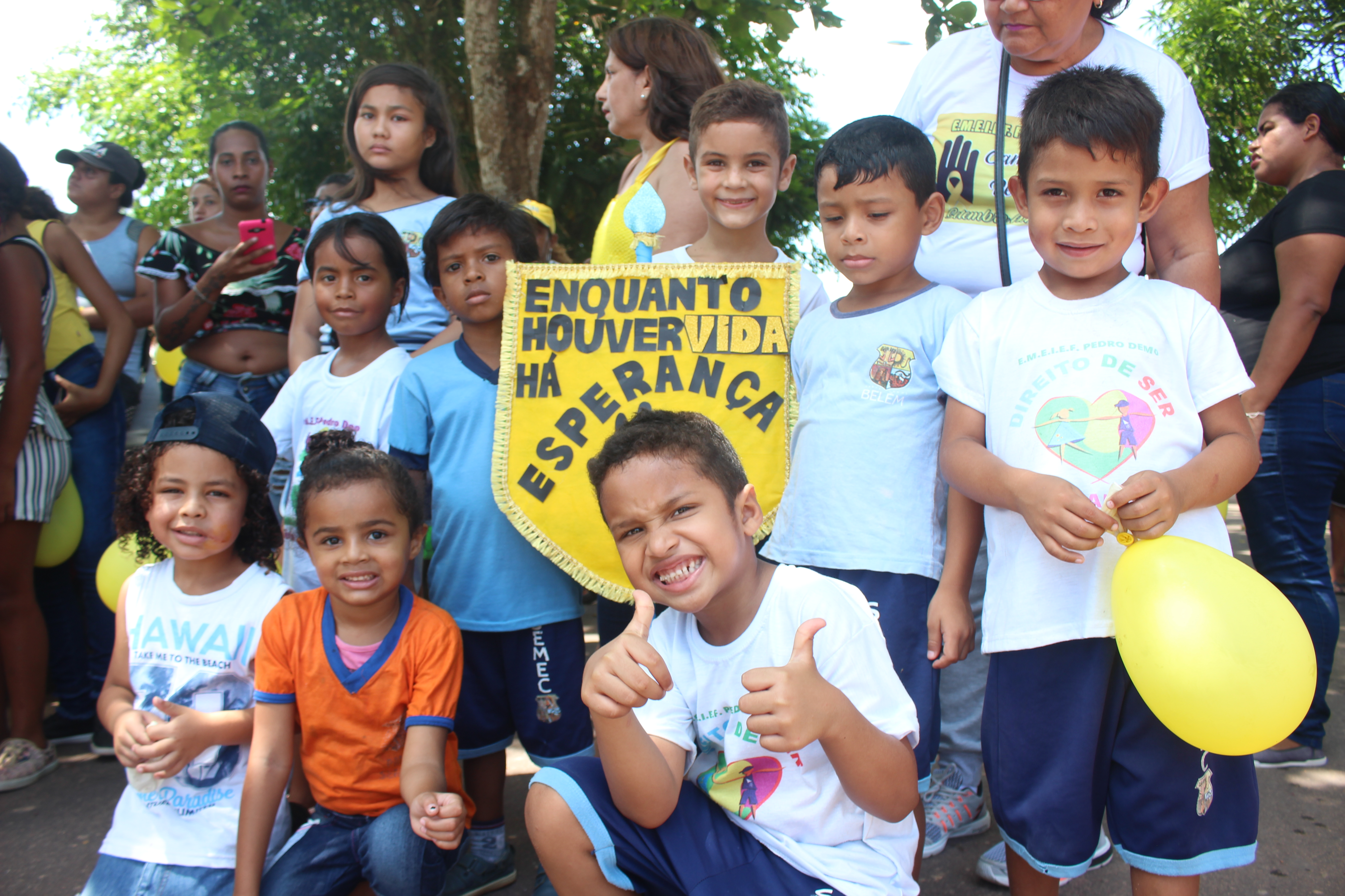 Caminhada em alusão ao Setembro Amarelo é realizada em Outeiro