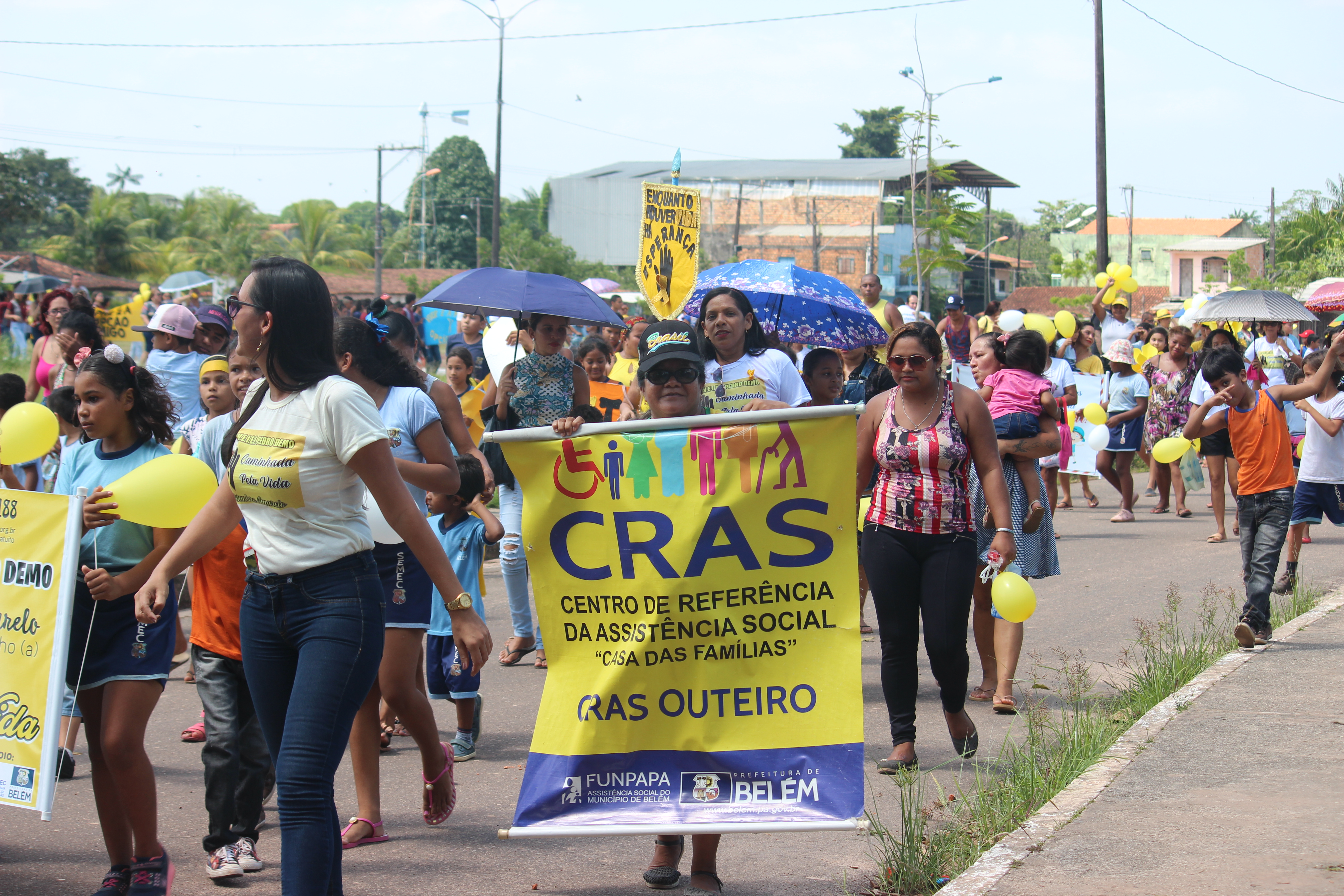 Caminhada em alusão ao Setembro Amarelo é realizada em Outeiro