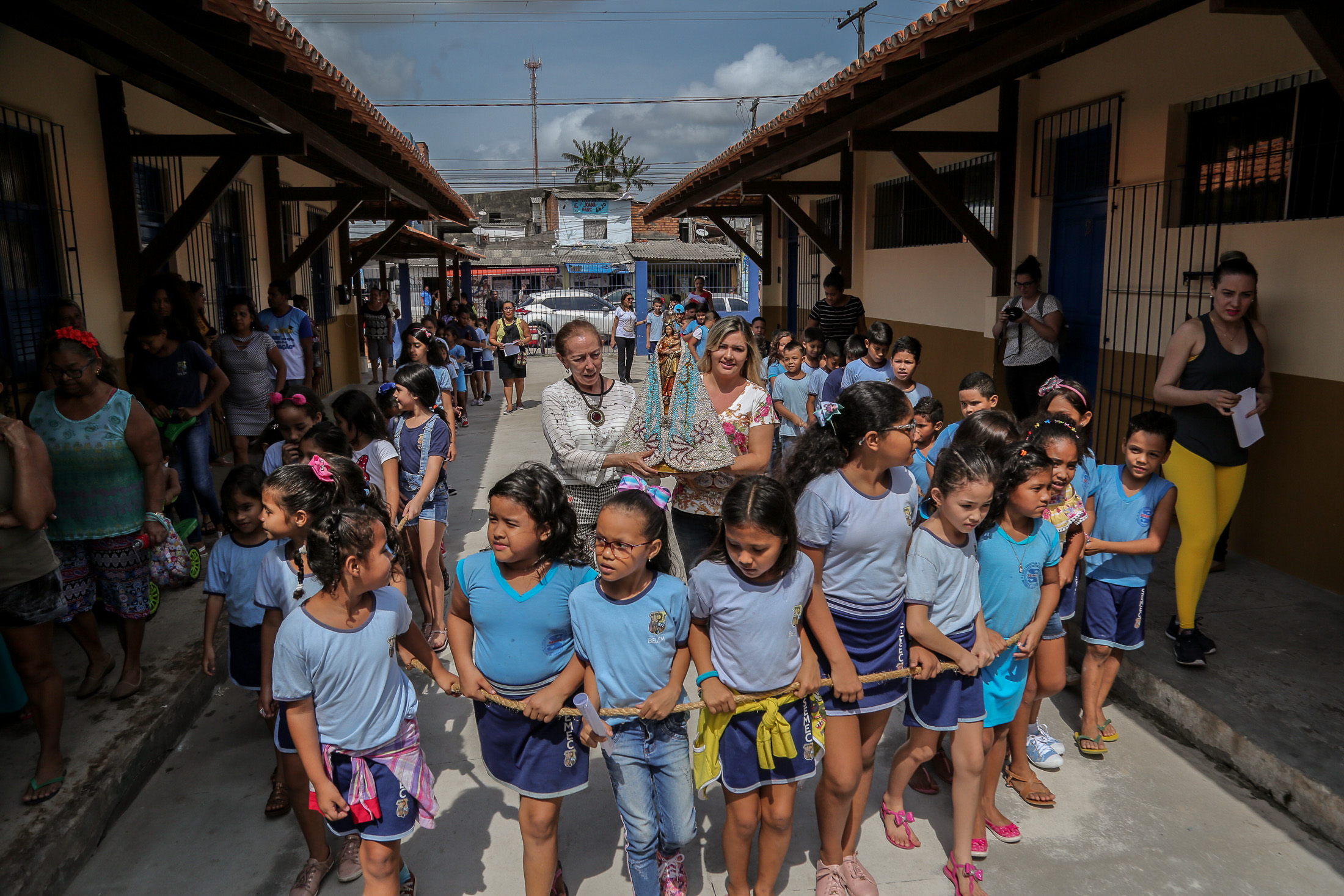 Projeto Nazaré das Crianças lança painel e recebe imagem peregrina da Romaria das Crianças