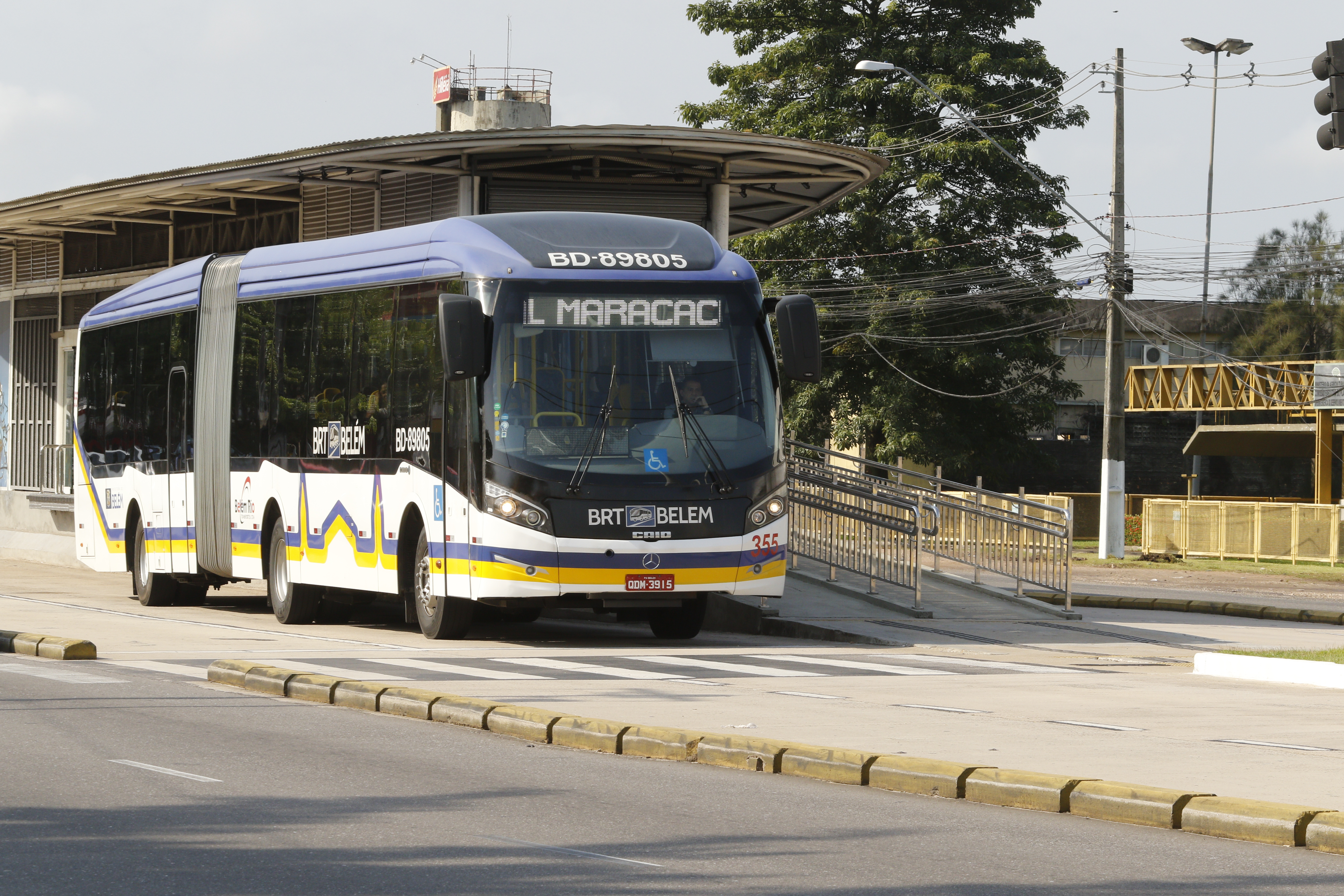 Ônibus do BRT passam a operar no Terminal Maracacuera, em Icoaraci