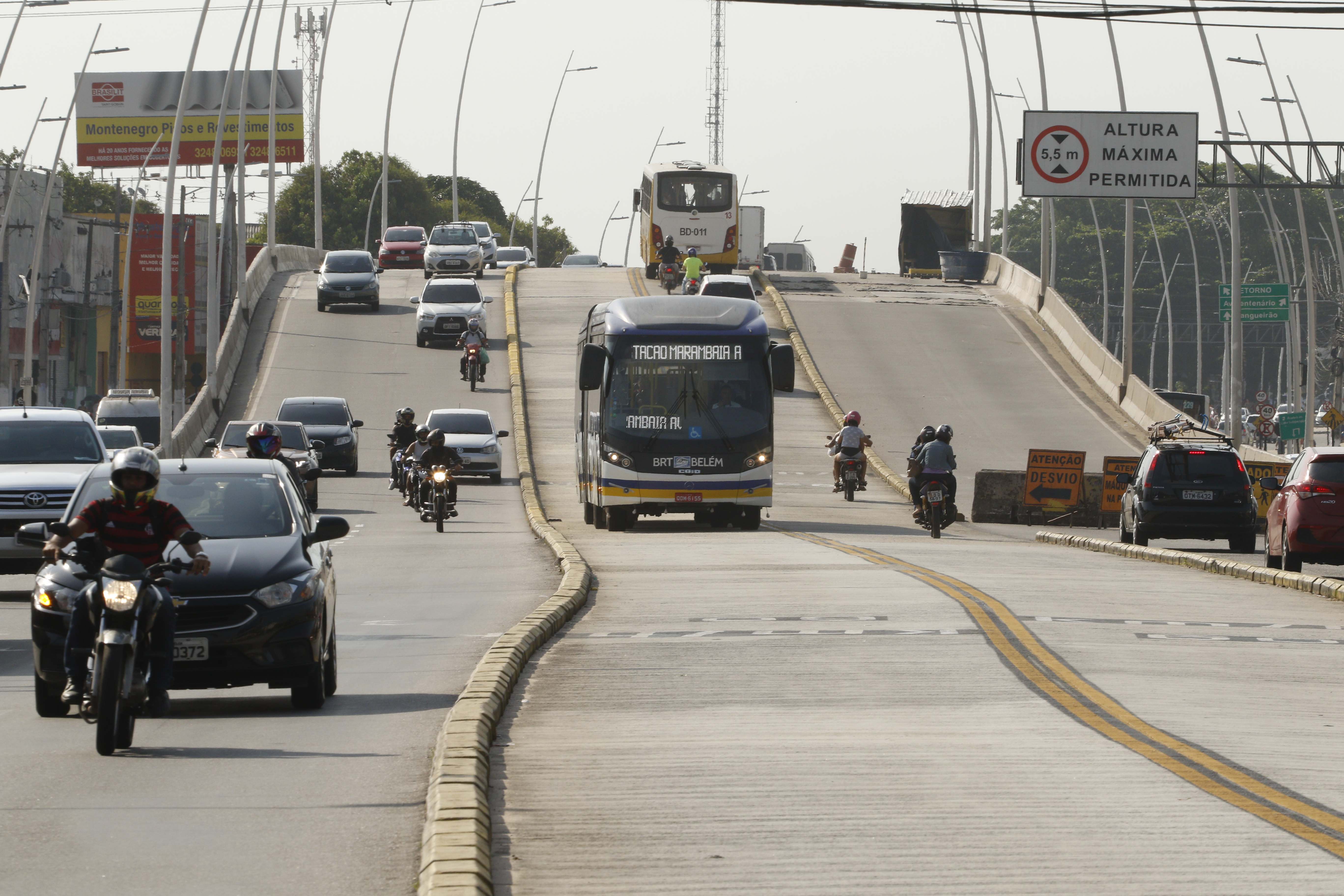 Ônibus do BRT passam a operar no Terminal Maracacuera, em Icoaraci