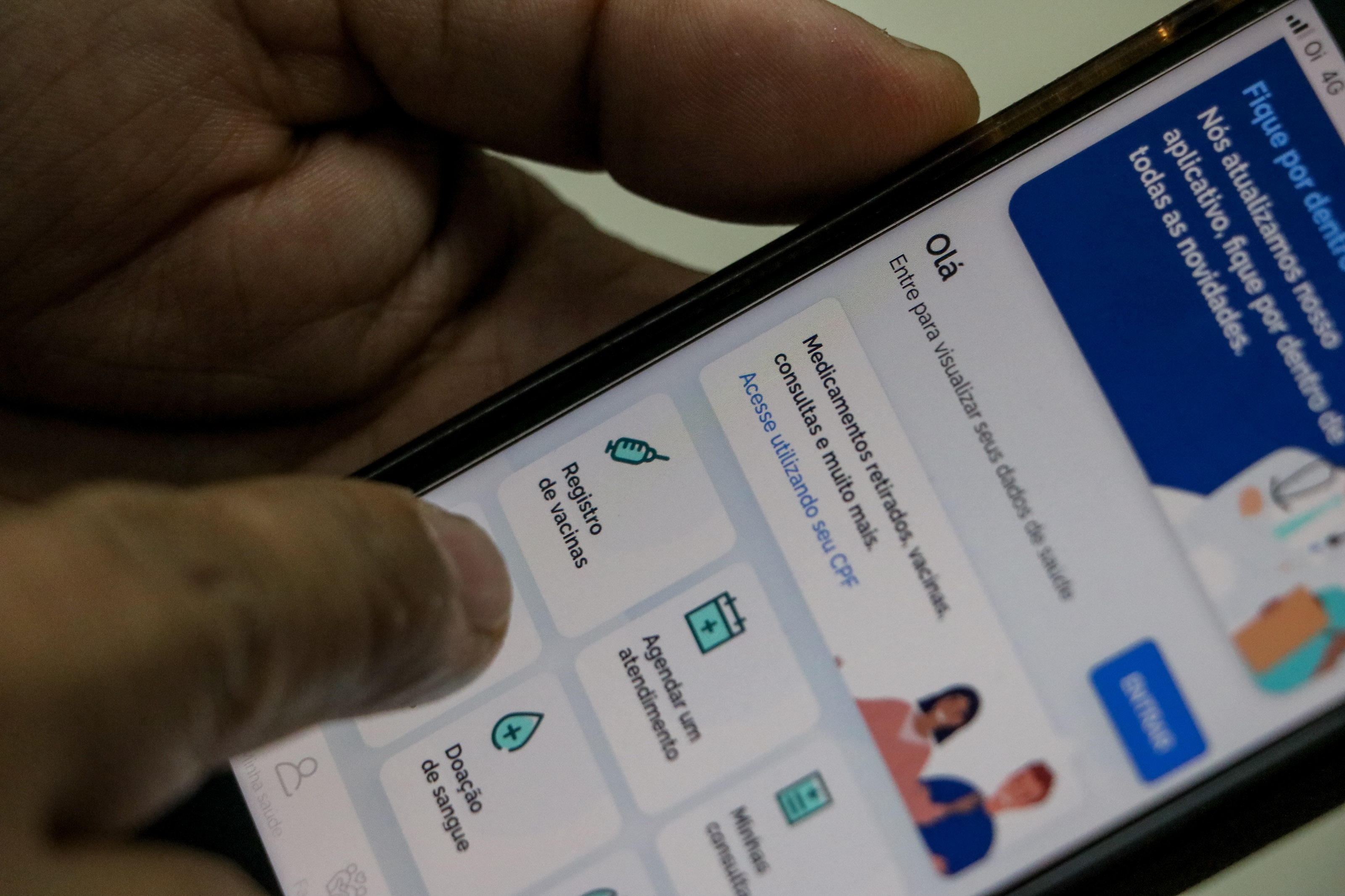 Aplicativo de celular facilita acesso de usuários a prontuários do SUS