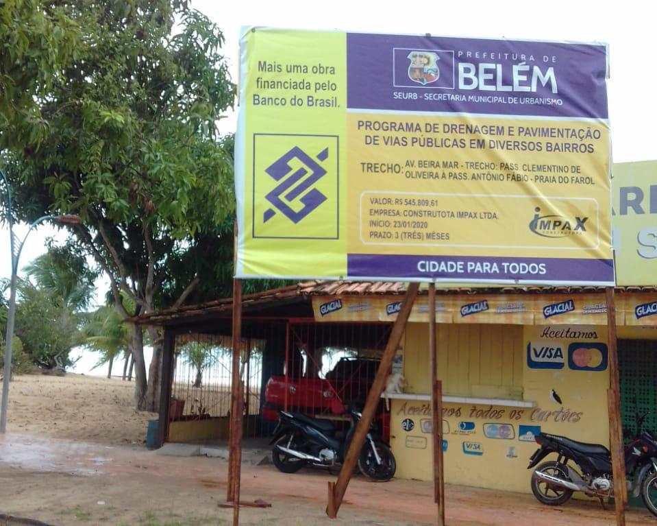 Obras de drenagem e pavimentação avançam na avenida Beira Mar, em Mosqueiro