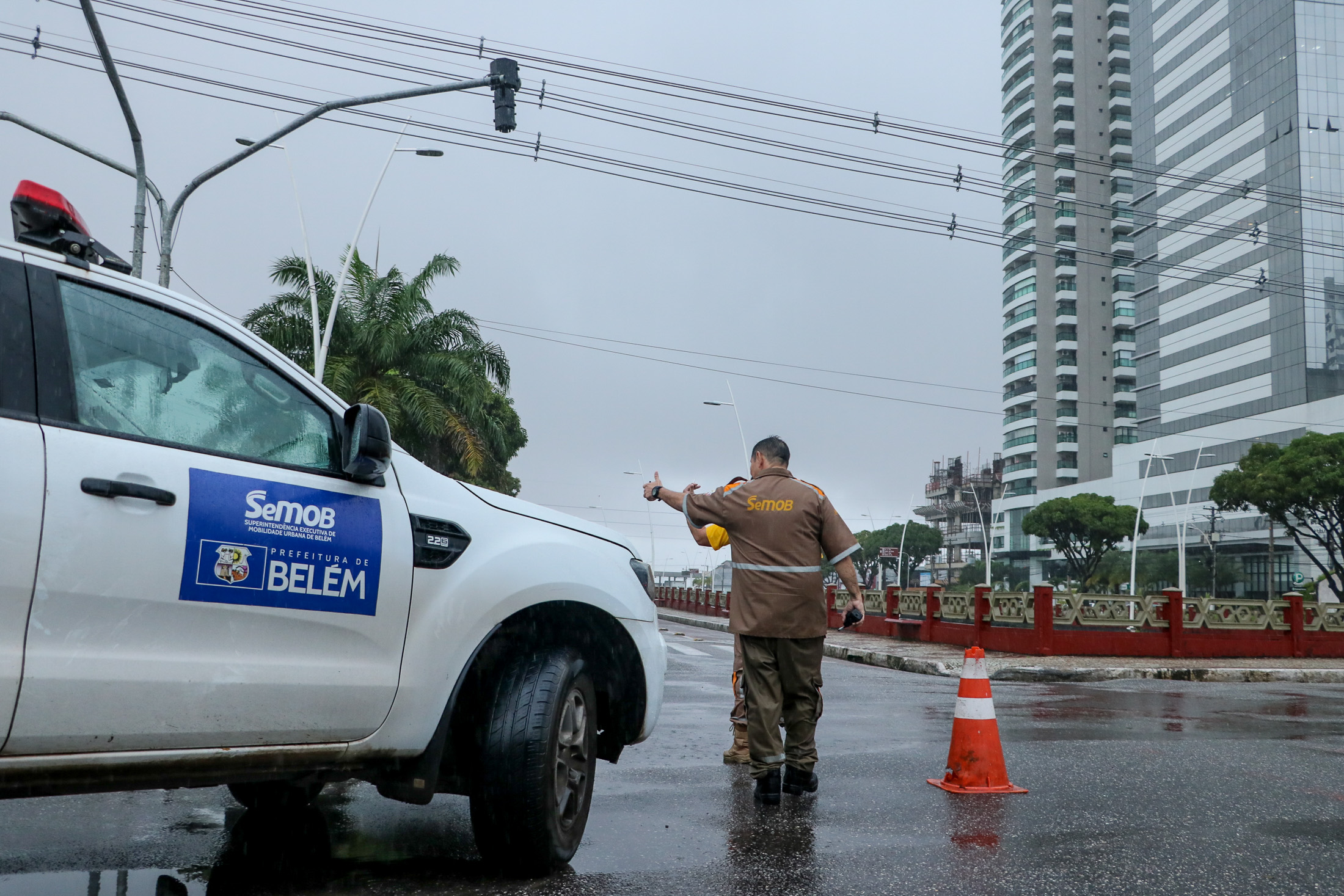 Vias de Belém têm trânsito reduzido para obras da rede de água