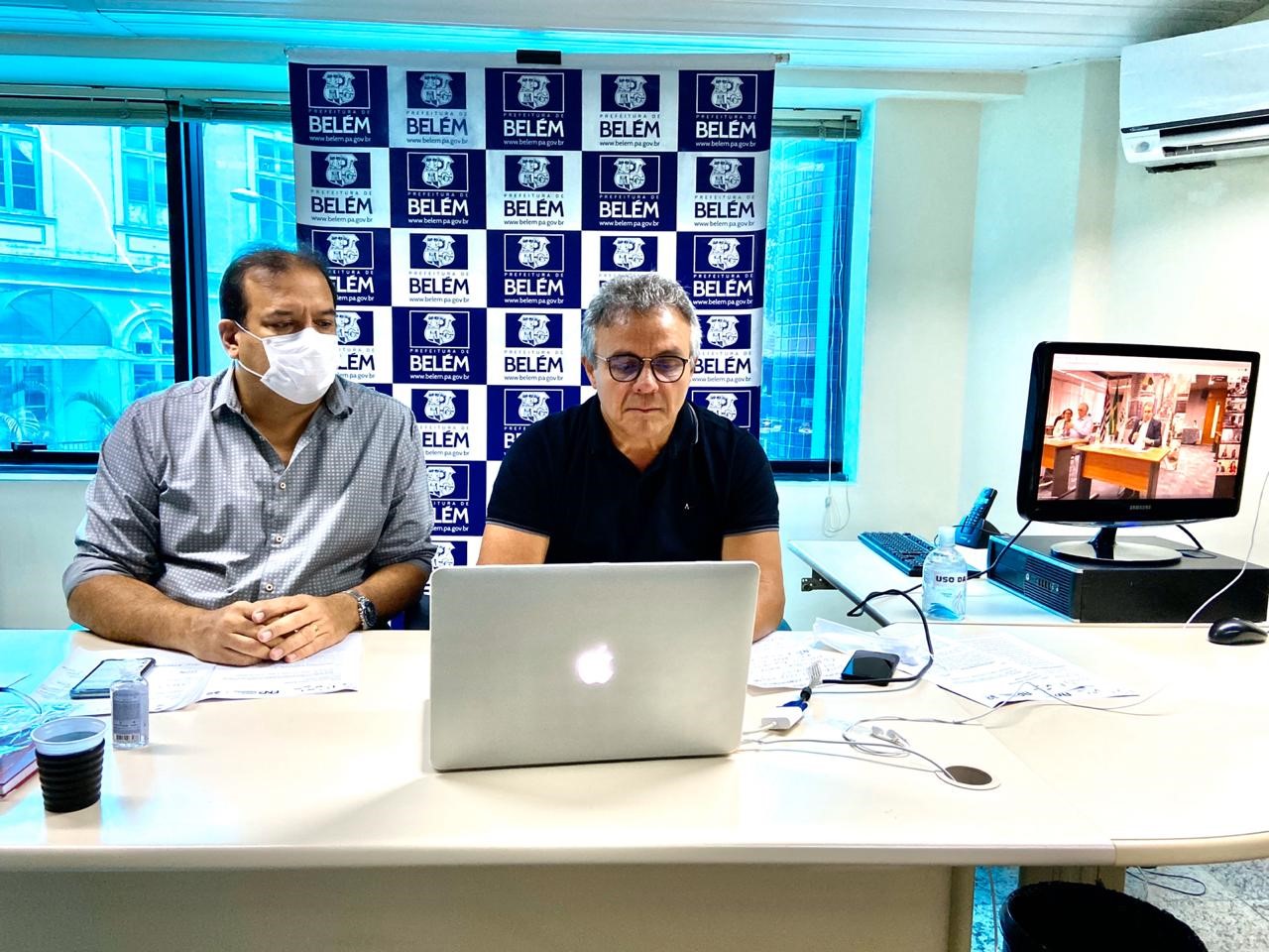 Zenaldo participa de teleconferência com prefeitos, ministro e presidente da República