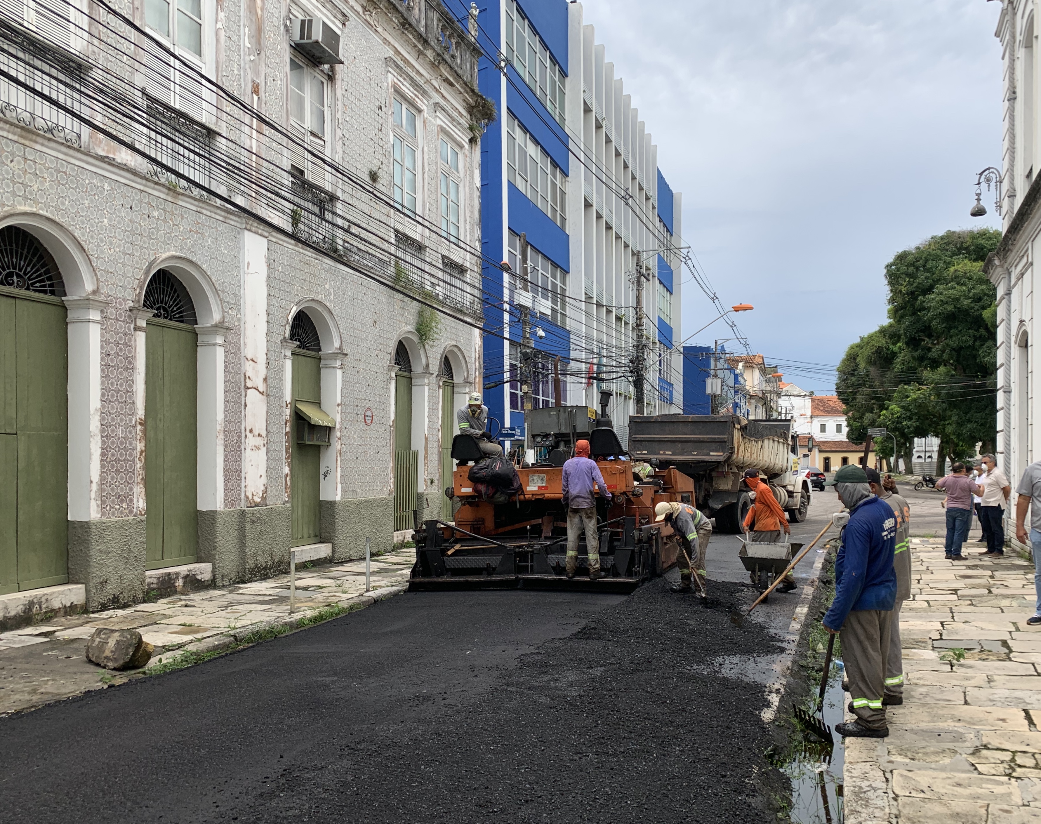 Centro histórico de Belém recebe obras de revitalização