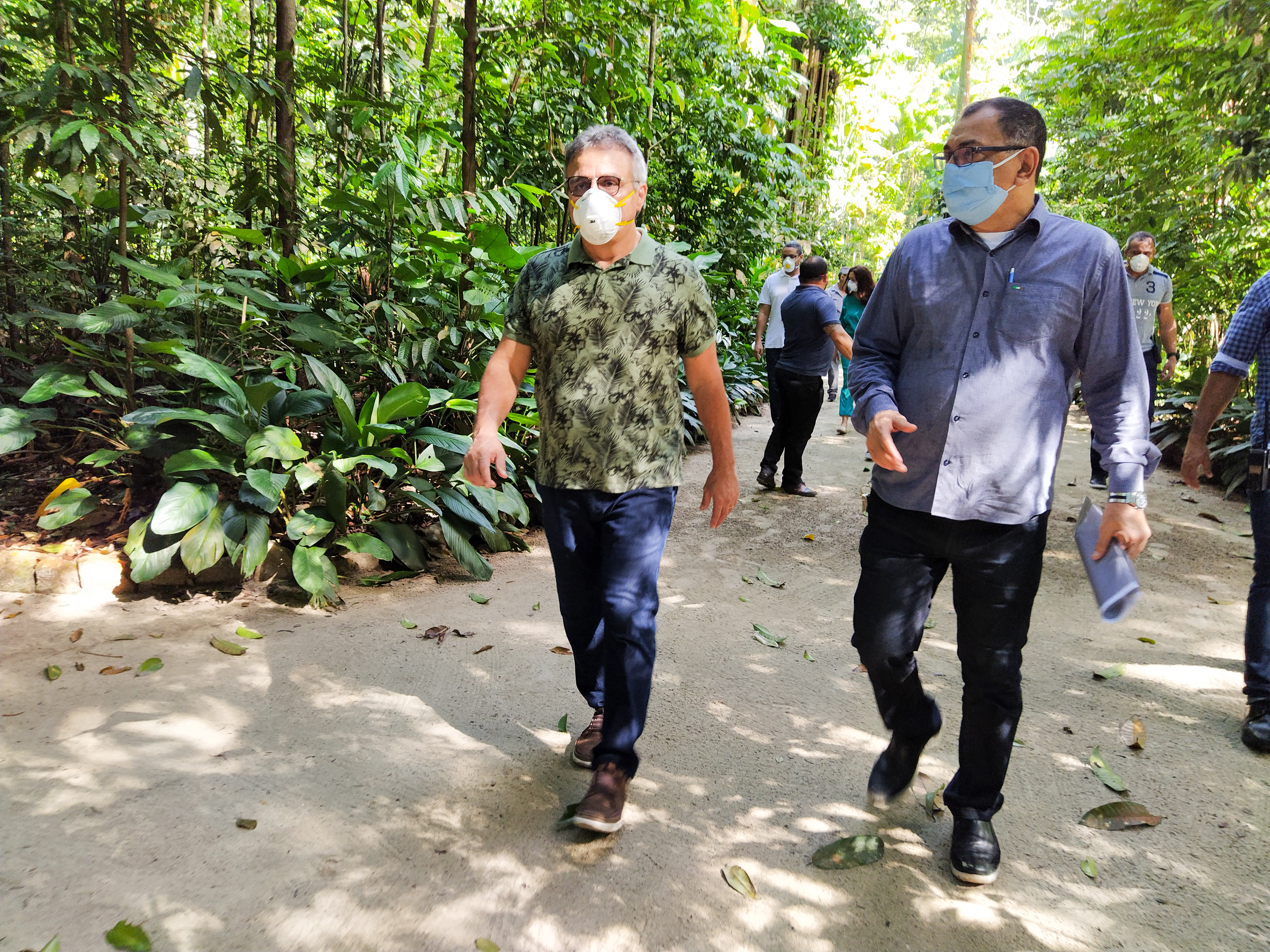 Prefeito Zenaldo vistoria as obras de revitalização do Bosque Rodrigues Alves