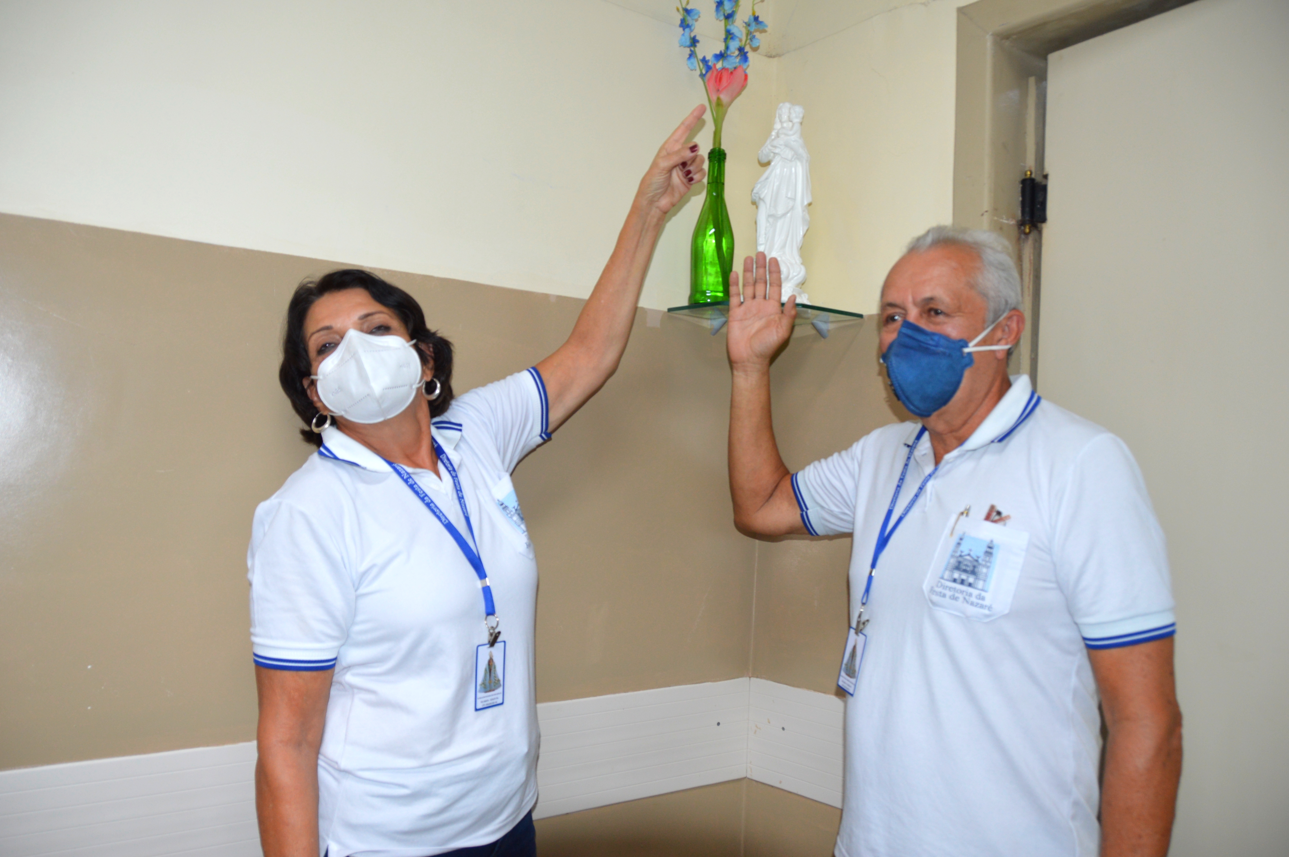 Hospital Geral de Mosqueiro recebe a réplica da imagem de Nossa Senhora de Nazaré