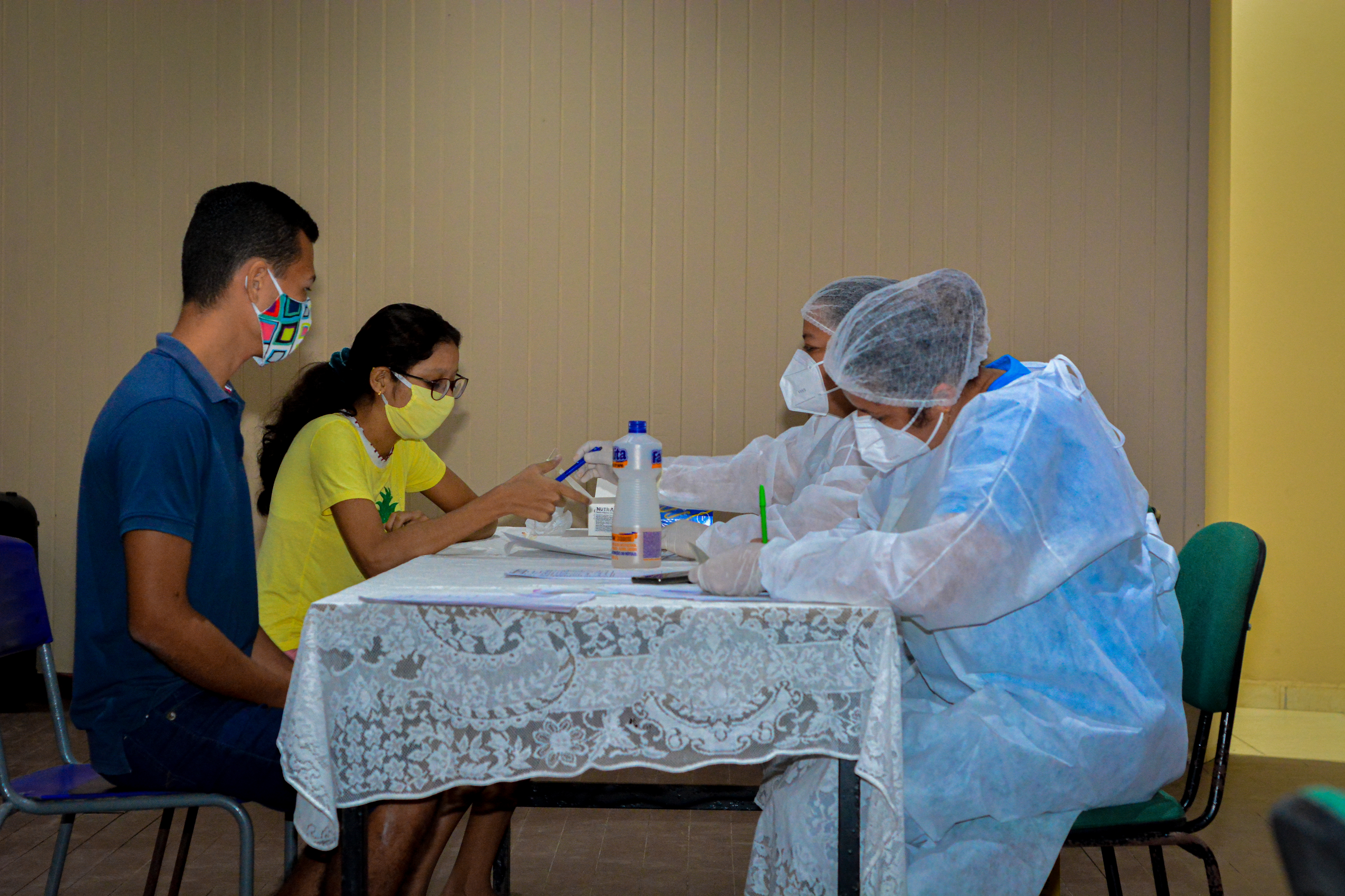 Prefeitura leva teste rápido da Covid-19 ao distrito de Outeiro