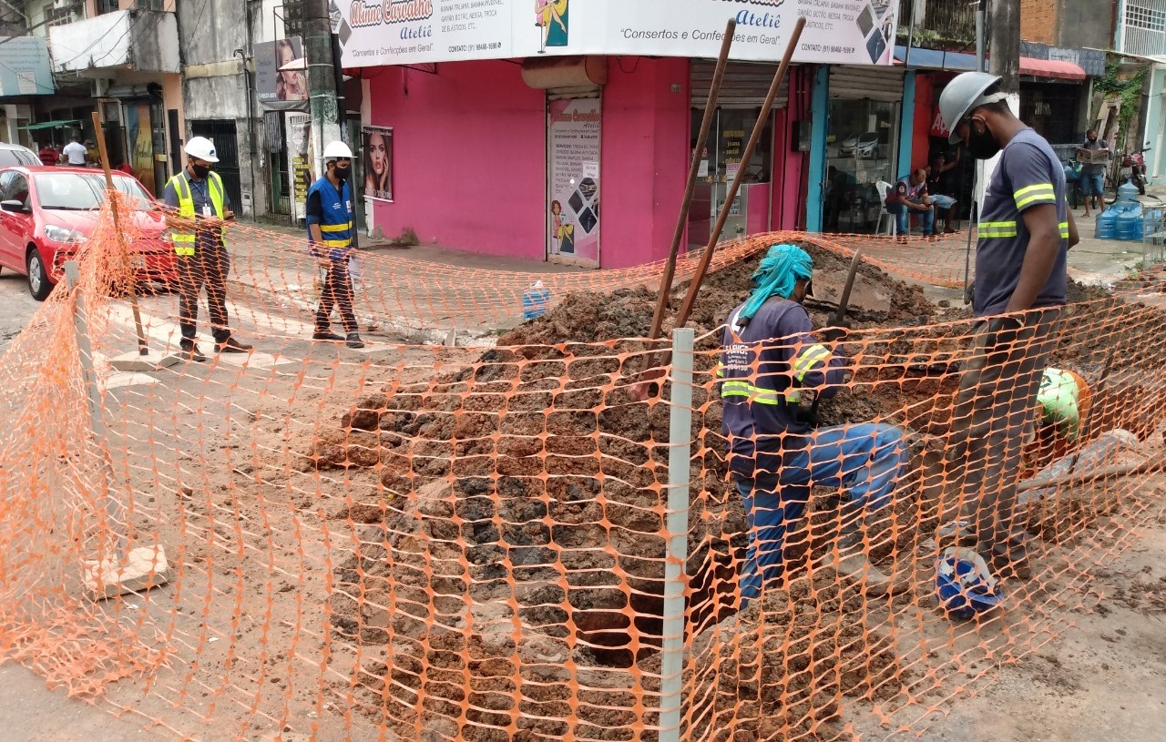 Serviços de substituição da rede de abastecimento de água são fiscalizados